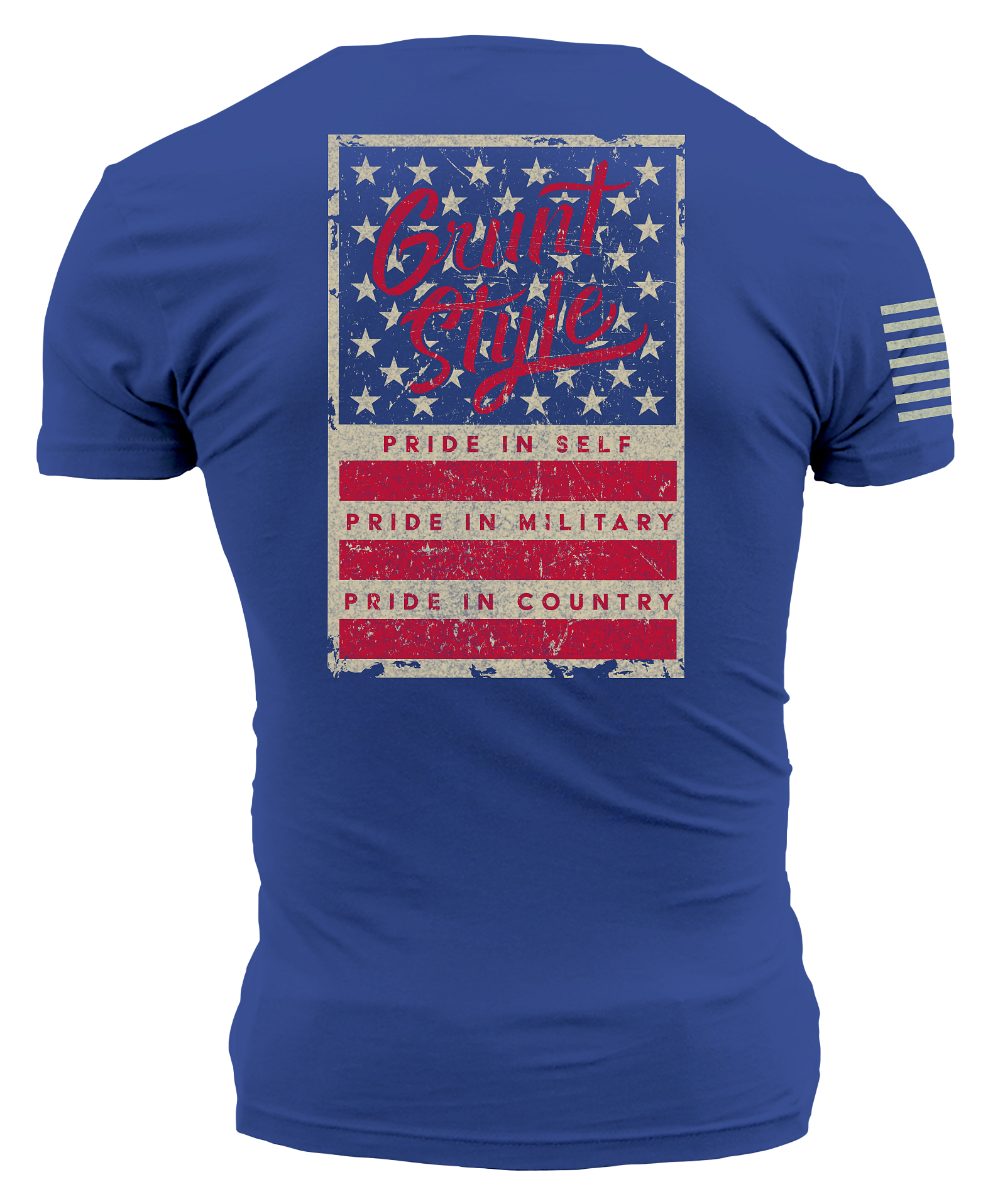 Image of Grunt Style Stars & Bars Short-Sleeve T-Shirt for Men - Royal