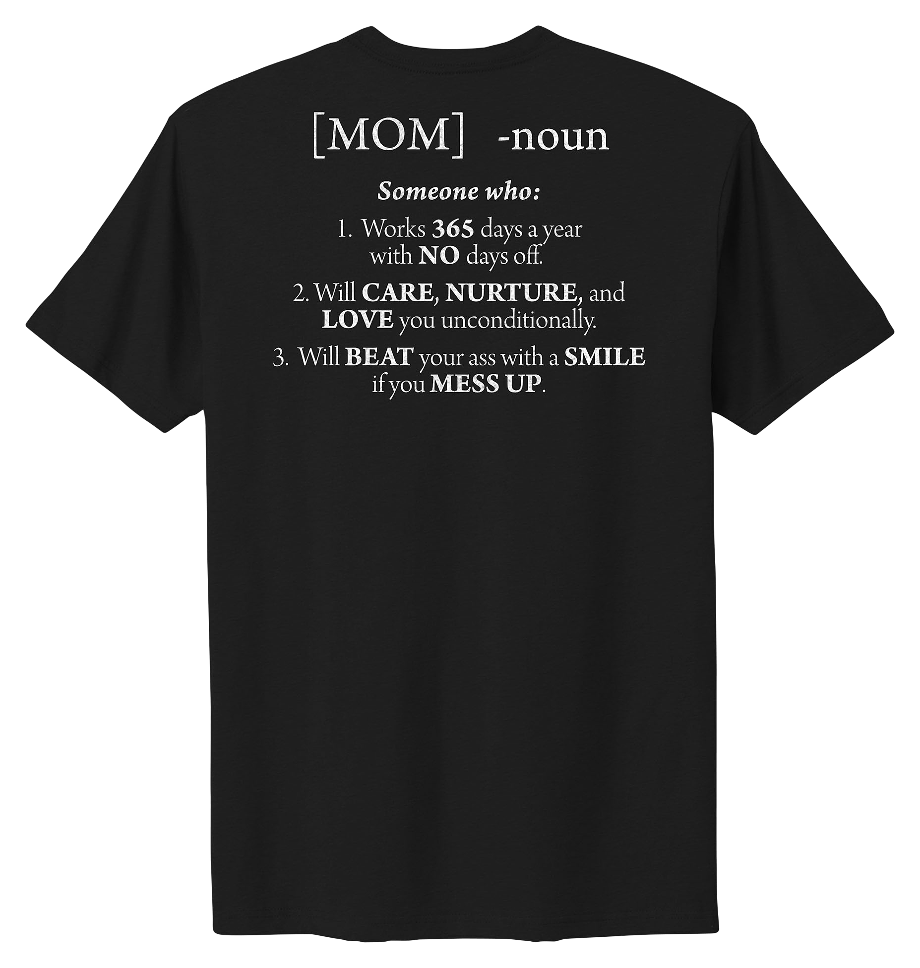 Image of Grunt Style Mom Defined Boyfriend-Fit Short-Sleeve T-Shirt for Ladies - Black - XL