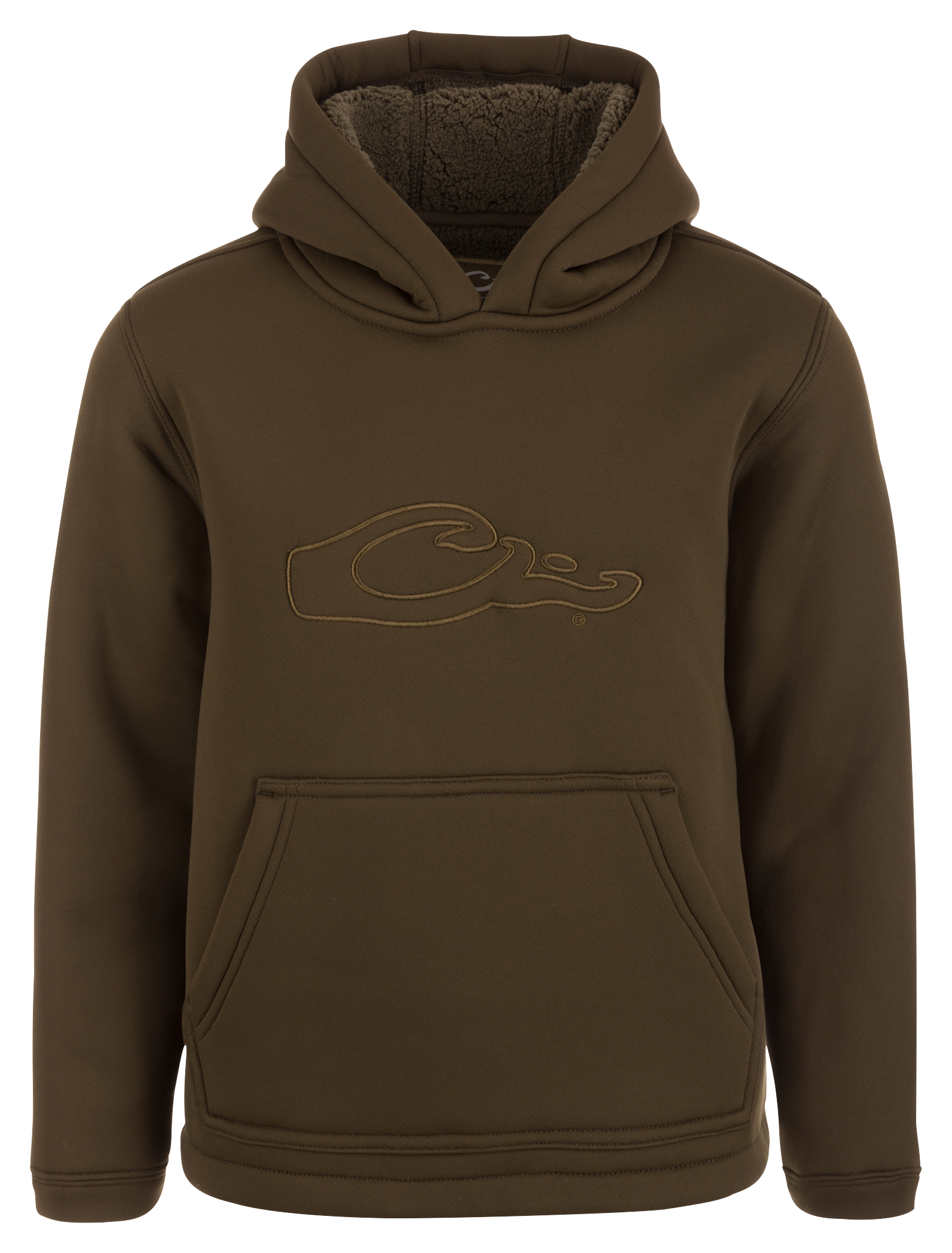 Image of Drake Waterfowl LST Silencer Hoodie for Youth - Green Timber - L