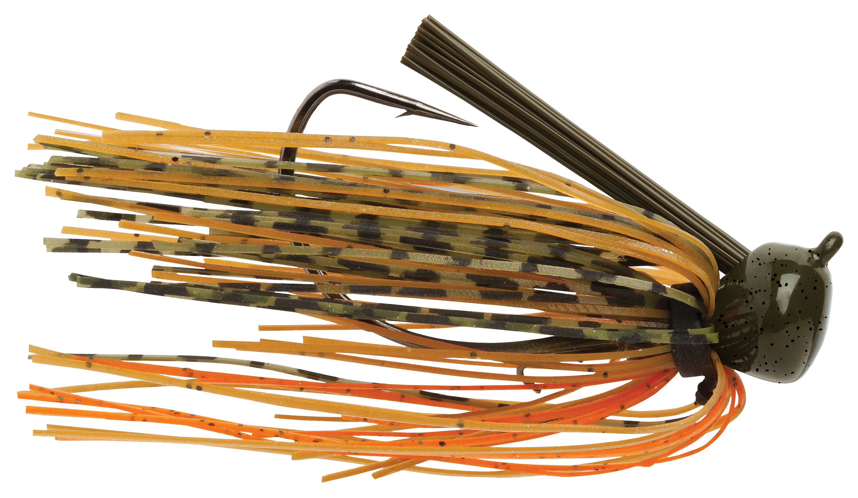 Image of VMC Weedless Football Jig - Green Pumpkin Orange - 1/2 oz.