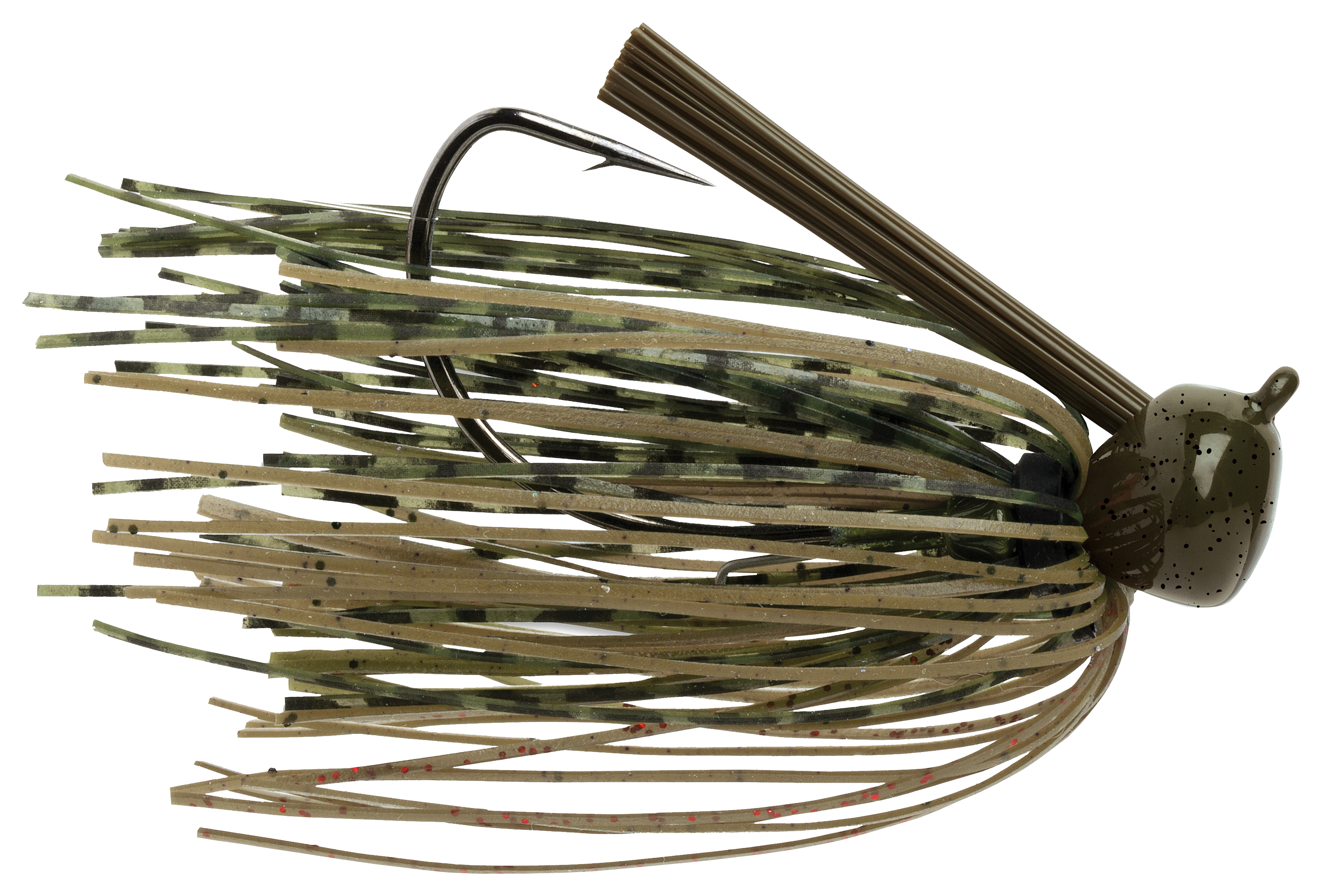 Image of VMC Weedless Football Jig - Green Pumpkin - 3/4 oz.