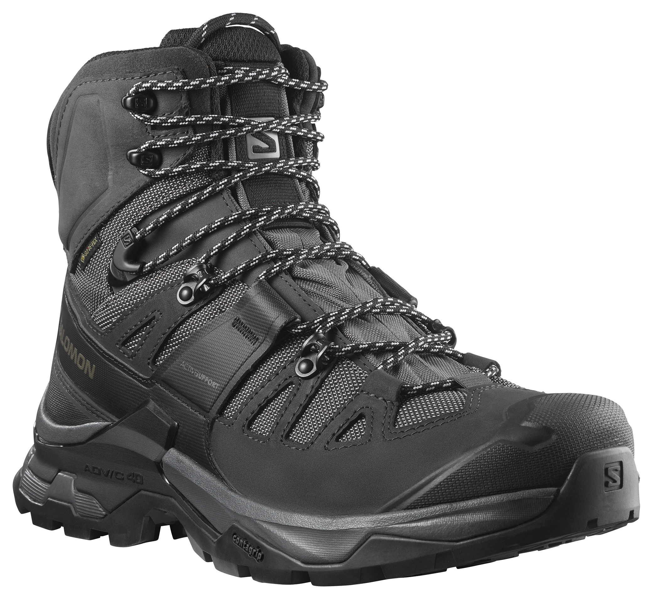 Image of Salomon Quest 4D GORE-TEX Forces 2 EN Hiking Boots for Men - Magnet - 9M