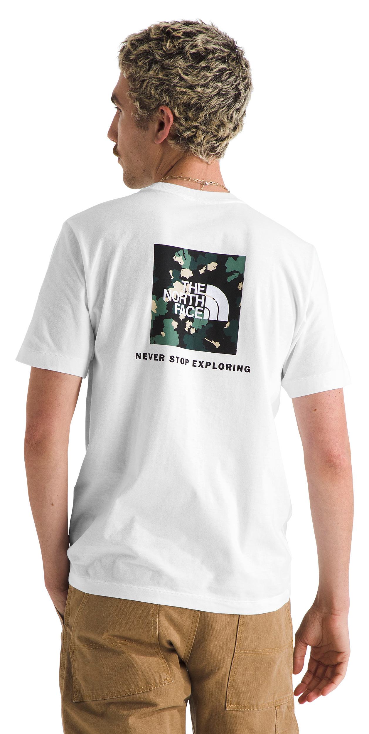 Image of The North Face Core TNF Flower Box NSE Short-Sleeve T-Shirt for Men - TNF White