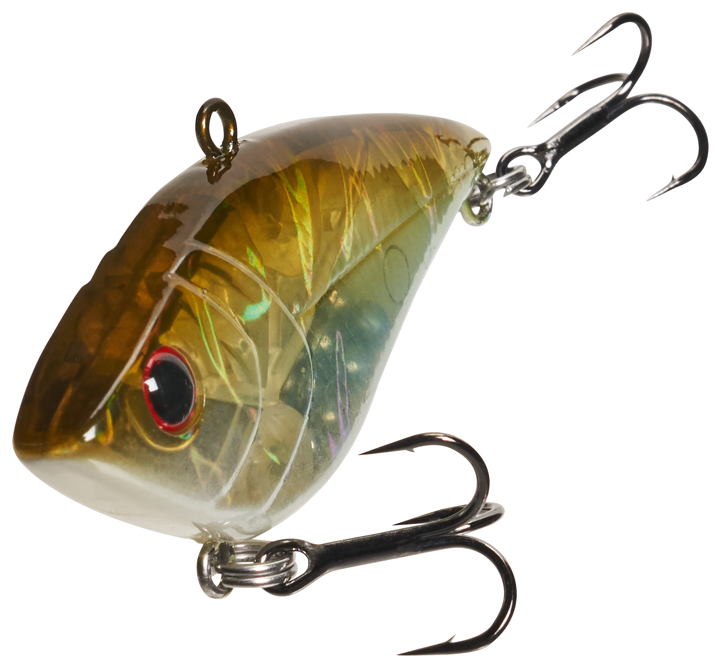 Image of Bass Pro Shops Micro Rattle Shad - Matte Black - 2''