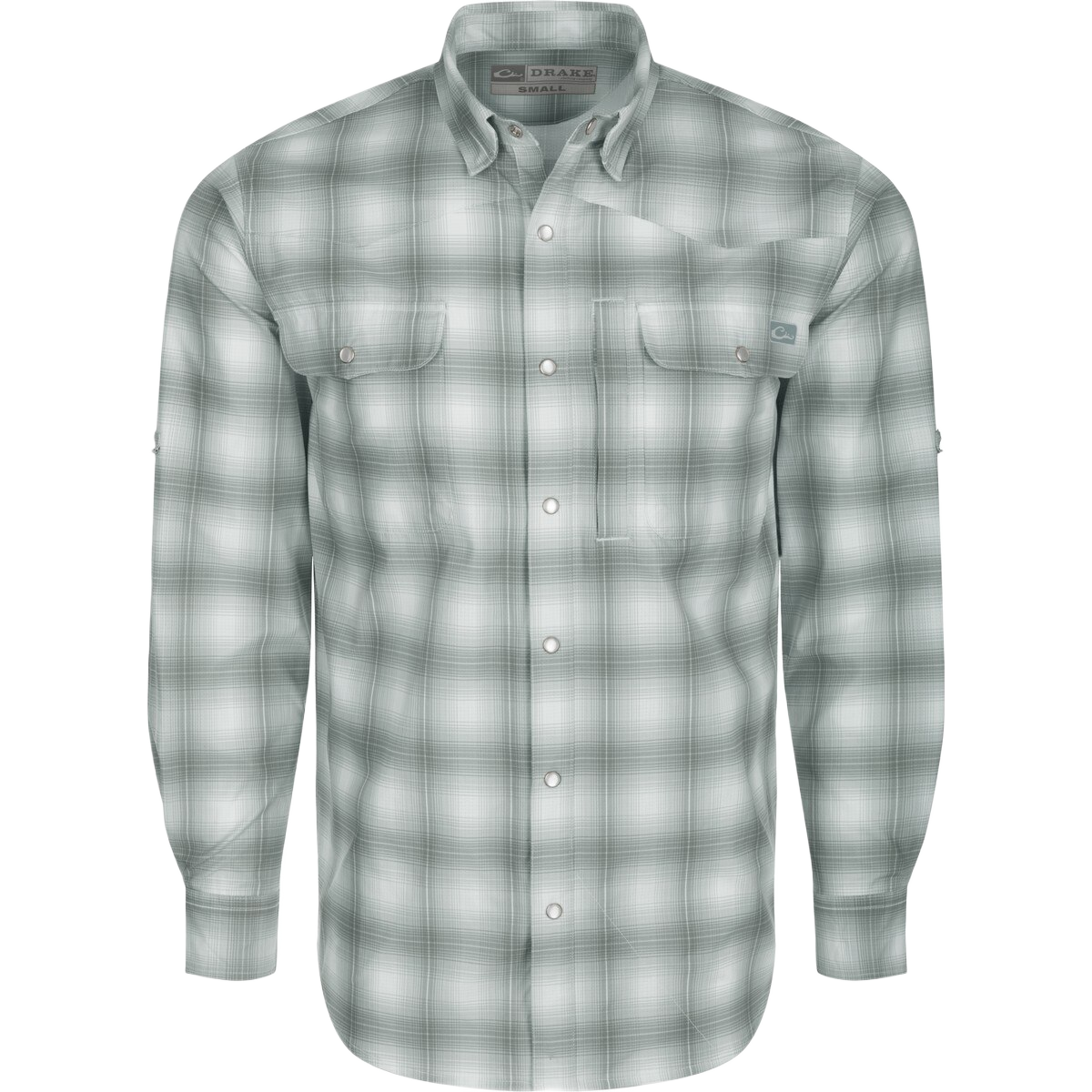 DRAKE Cinco Ranch Western Plaid Long Sleeve Shirt
