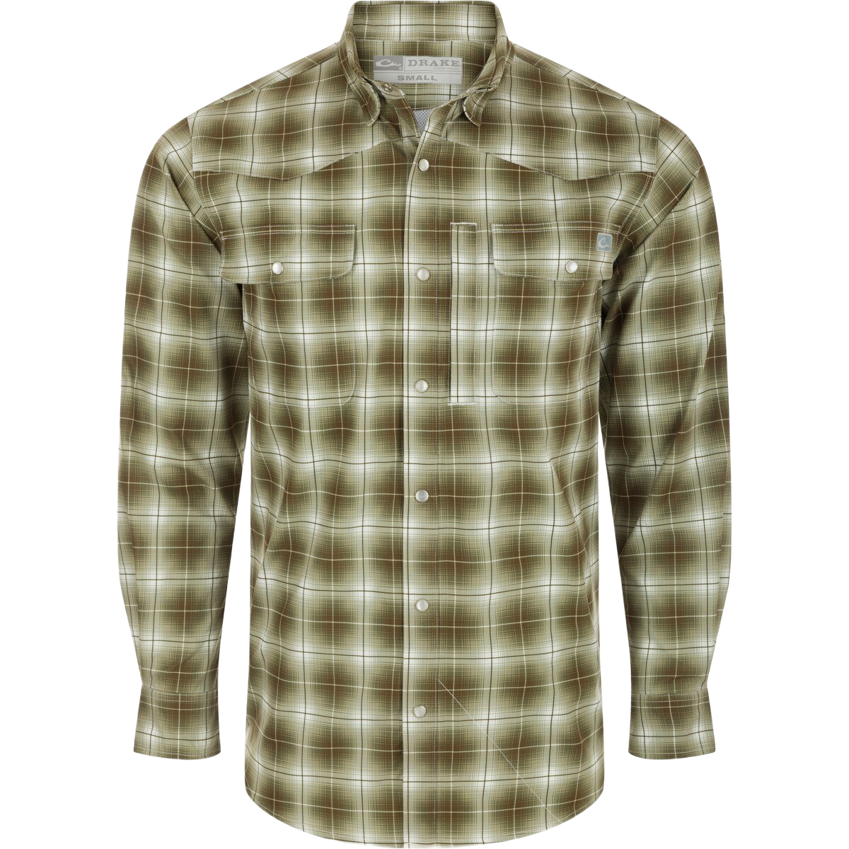 DRAKE Cinco Ranch Western Fall Plaid Long Sleeve Shirt