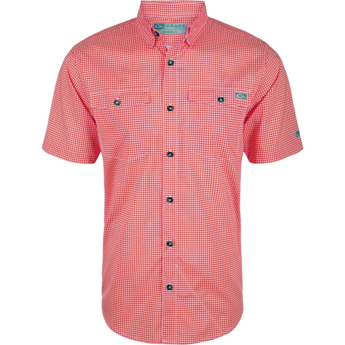 DRAKE Frat BD Gingham Check Short Sleeve Shirt