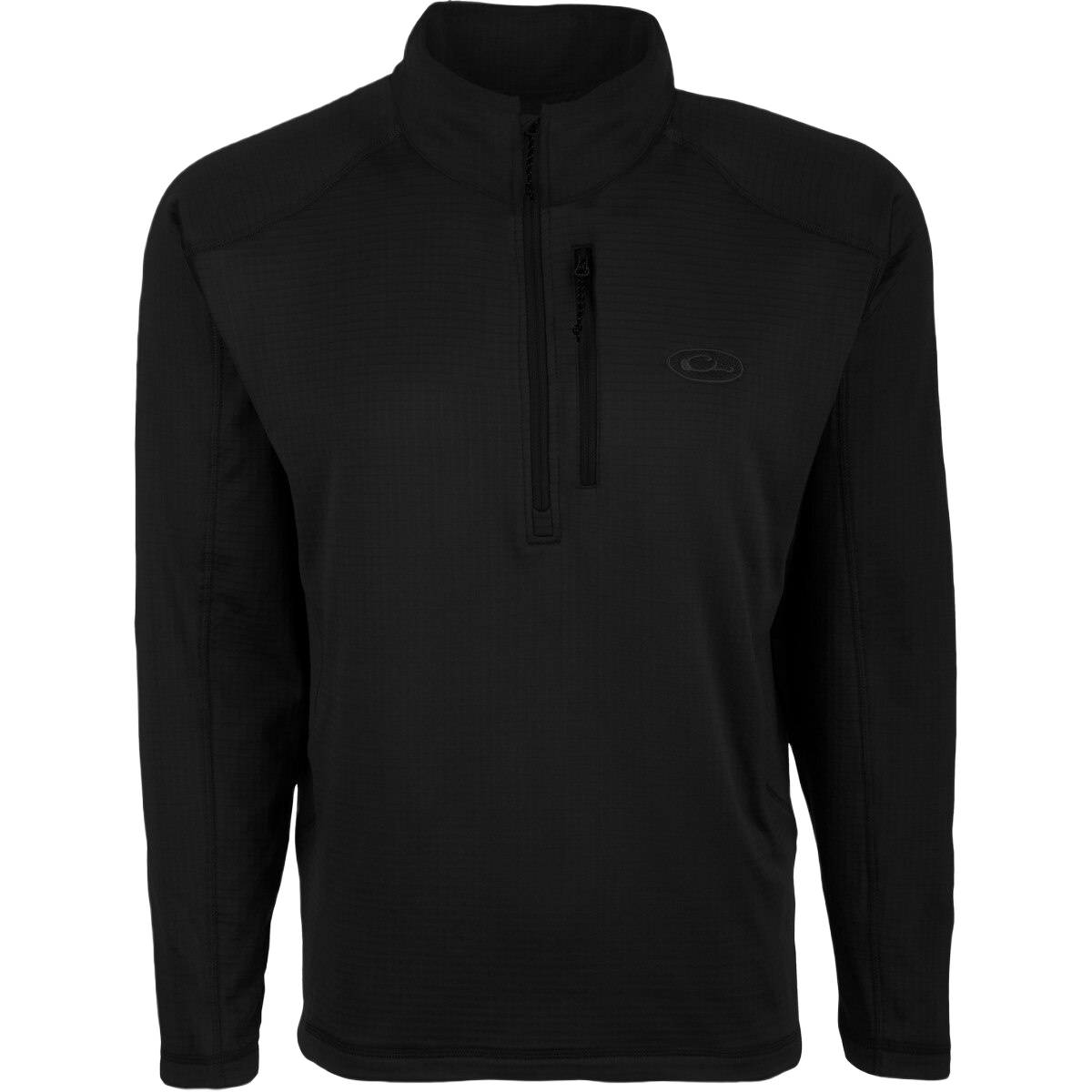 Image of Drake MST Breathelite Quarter Zip Pullover - Caviar Black - L