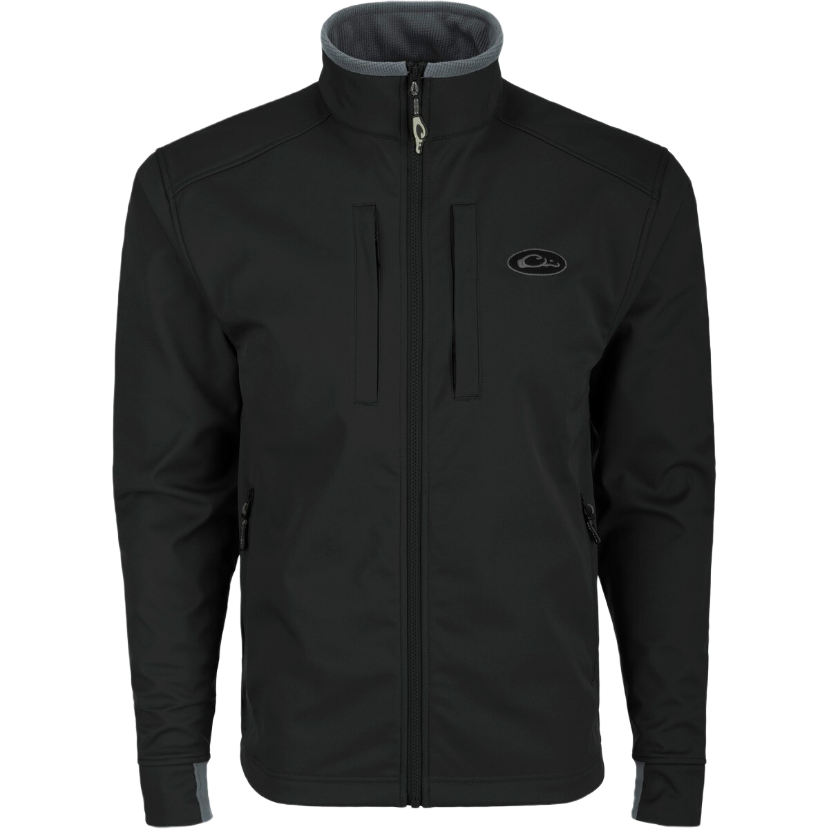 Image of Drake Windproof Soft Shell Jacket - Caviar Black - 2XL