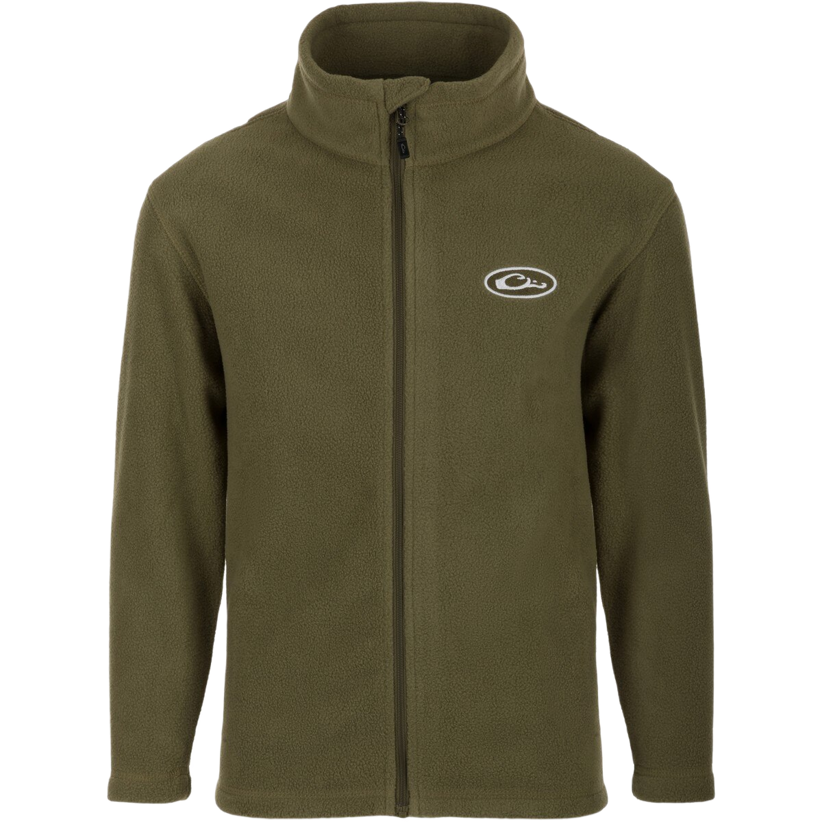 Image of Drake Youth Camp Fleece Full Zip Pullover - Kalamata Olive - 14