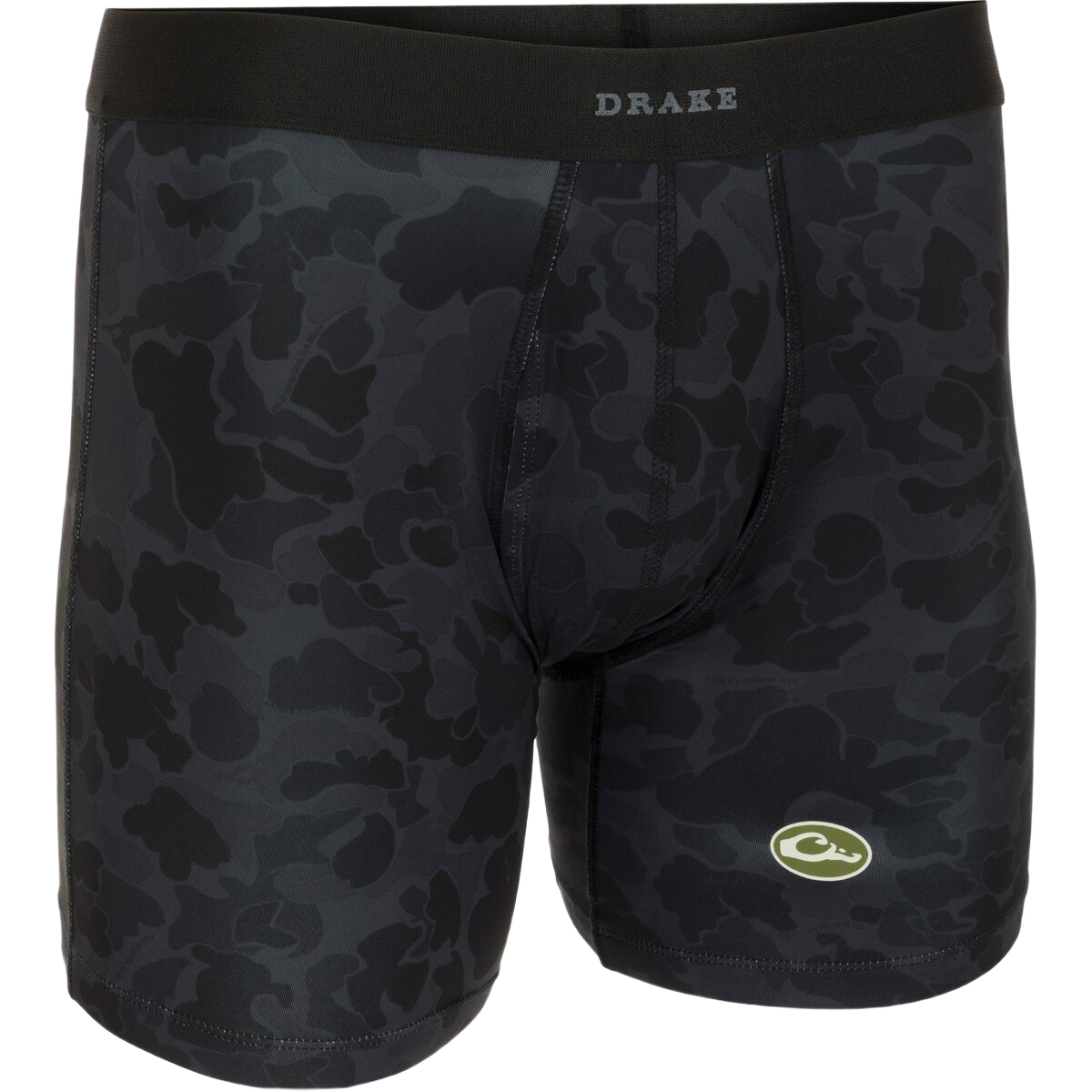 Image of Drake Men's Commando Boxer Brief - Old School Black - 2XL
