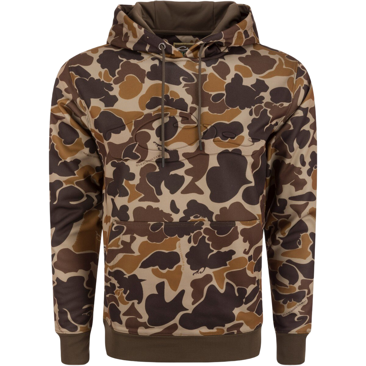 Image of Drake Back Eddy Embossed Hoodie - Old School Camo - 3XL