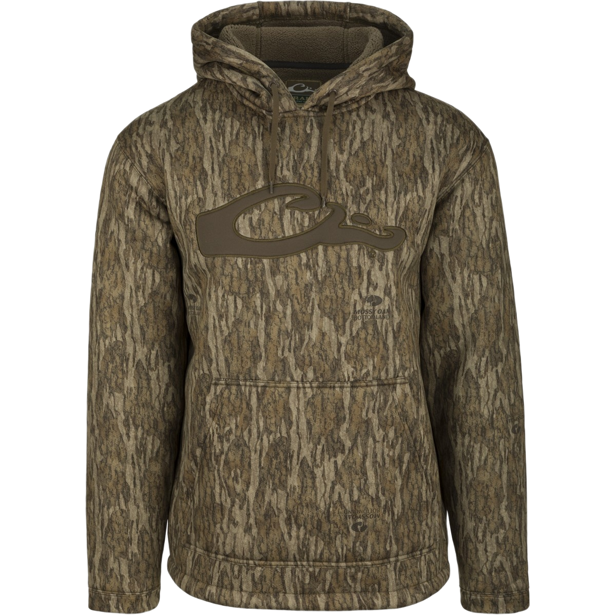 Image of Drake Waterfowl LST Silencer Hoodie - Mossy Oak Bottomland