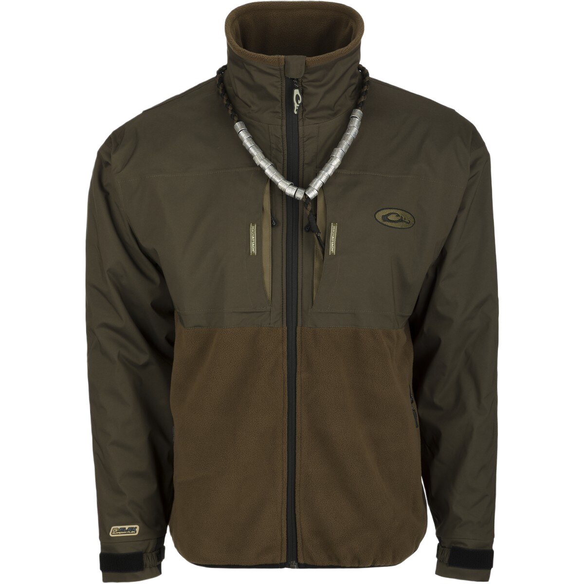 Image of Drake Guardian Flex Fleece Eqwader Full Zip - Green Timber - S