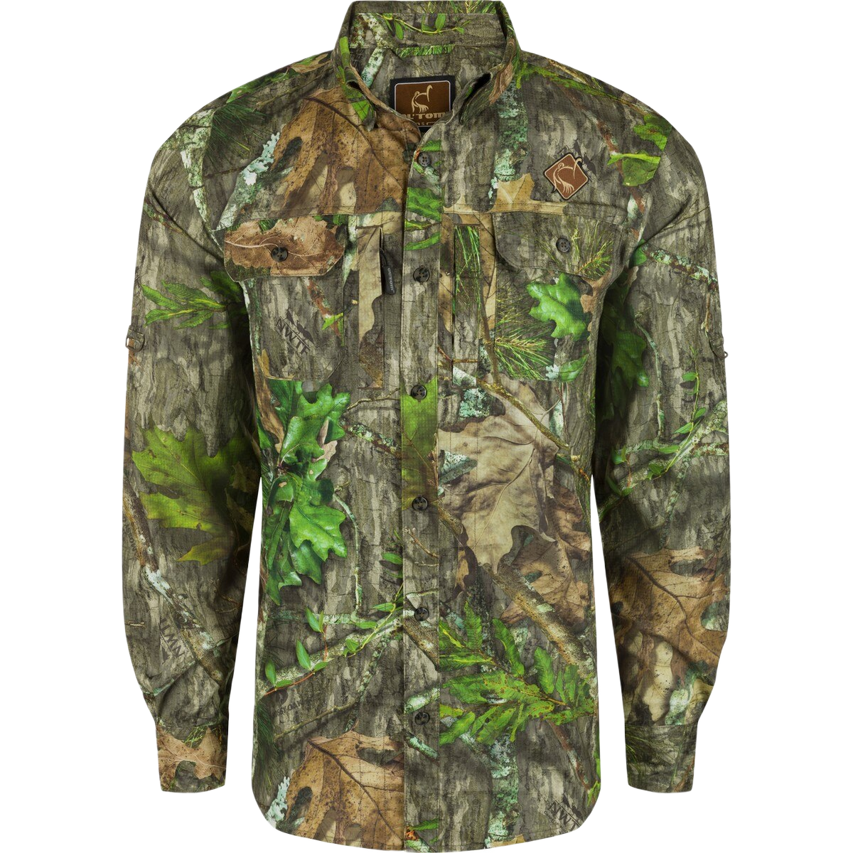 Image of Ol' Tom Men's Camo Wingshooter Trey Shirt Long Sleeve - Mossy Oak Obsession