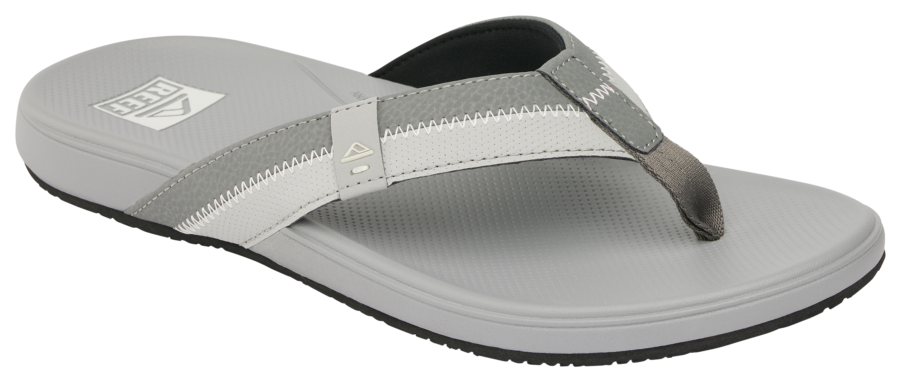 Image of Reef Cushion Phantom 2.0 Thong Sandals for Men - Grey/Grey