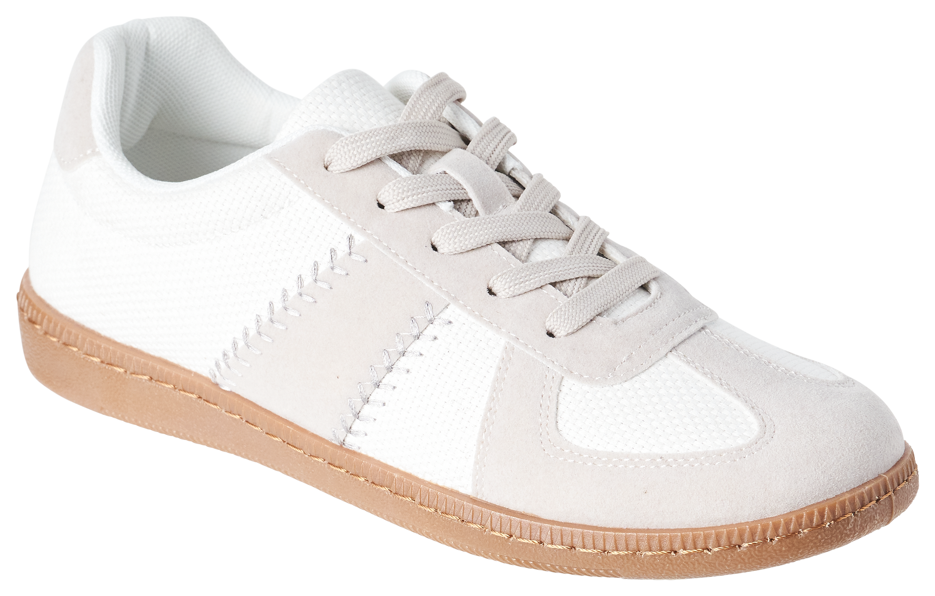 Image of Natural Reflections Tess Low-Top Casual Shoes for Ladies - Light Gray - 9M