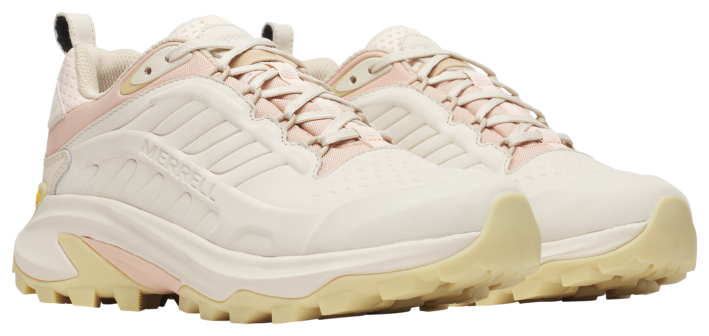 Image of Merrell Moab Speed 2 Leather Waterproof Hiking Shoes for Ladies - Eggshell - 10M