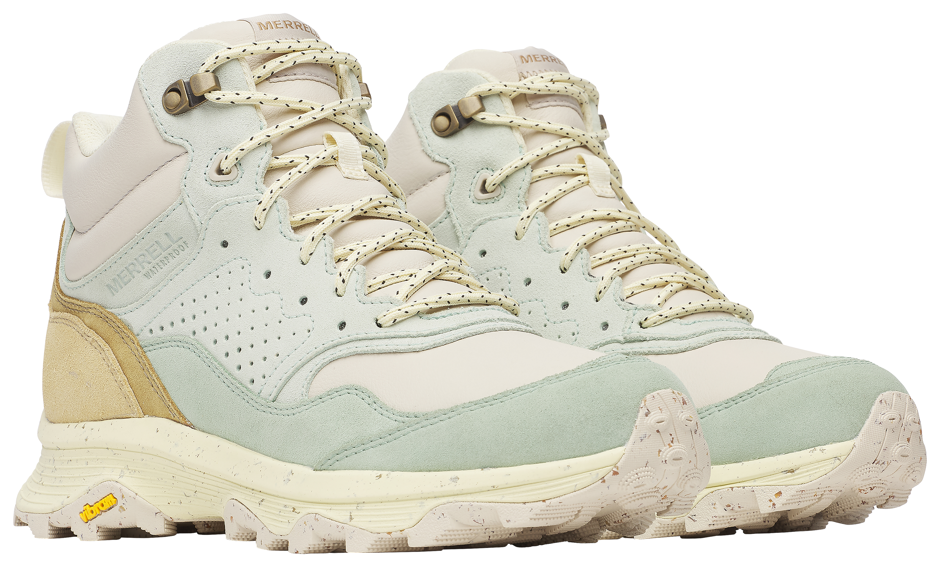 Image of Merrell Speed Solo MXD Mid Waterproof Hiking Boots for Ladies - Sprig - 7.5M