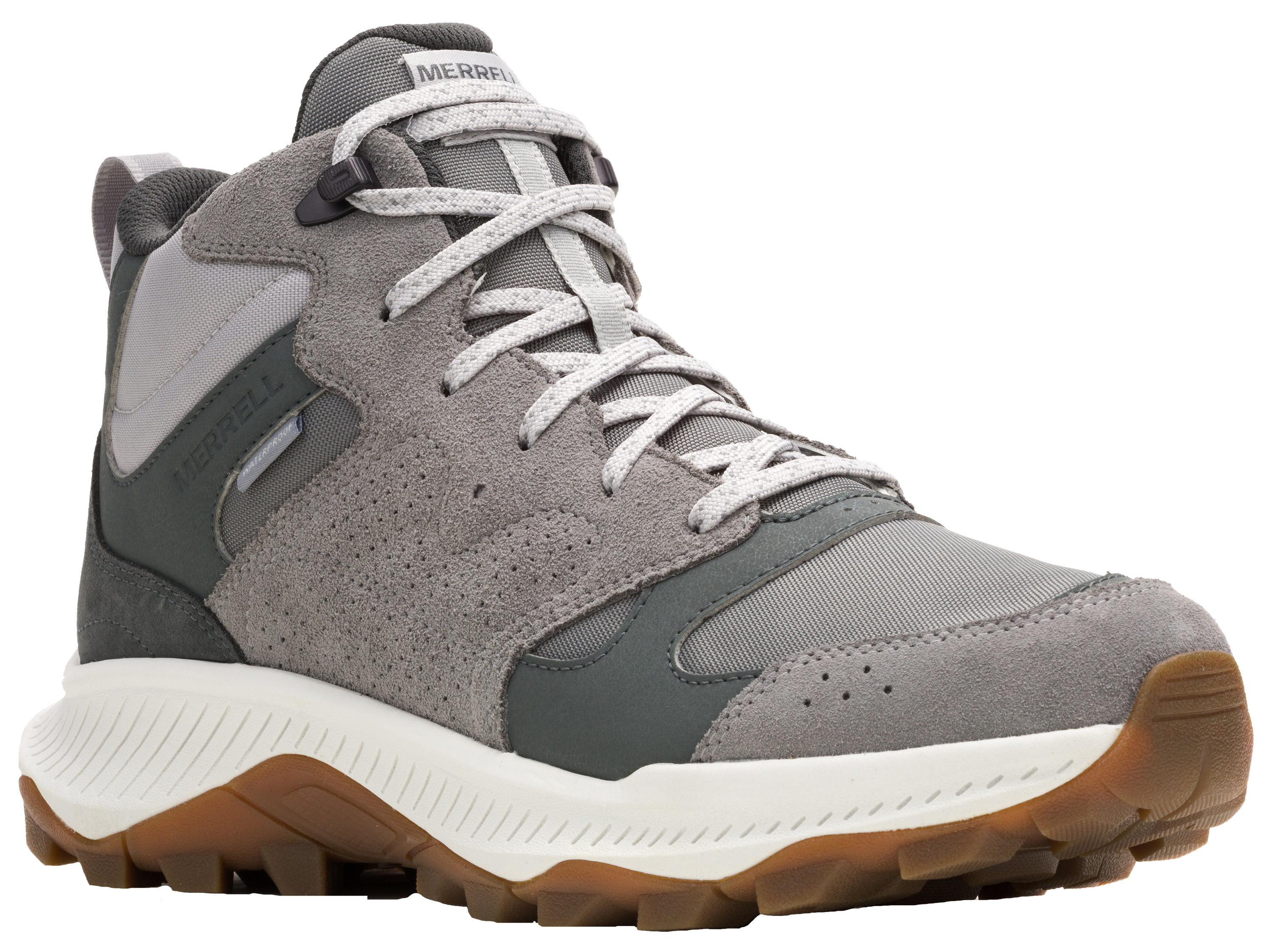 Image of Merrell Tempo Sol Mid Hiking Shoes for Men - Alloy - 12M