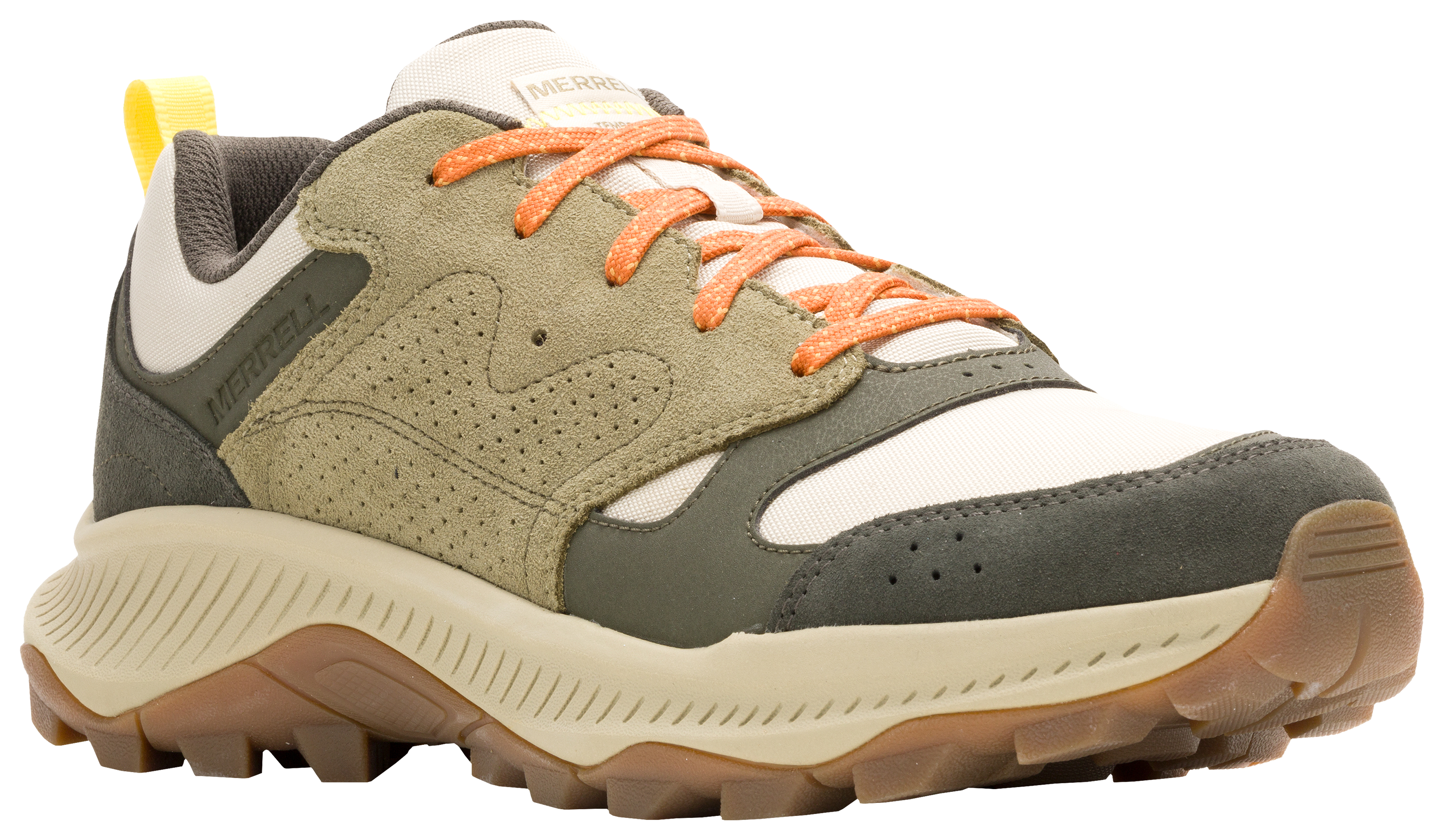 Image of Merrell Tempo Sol Athletic Hiking Shoes for Men - Dark Moss - 11.5M