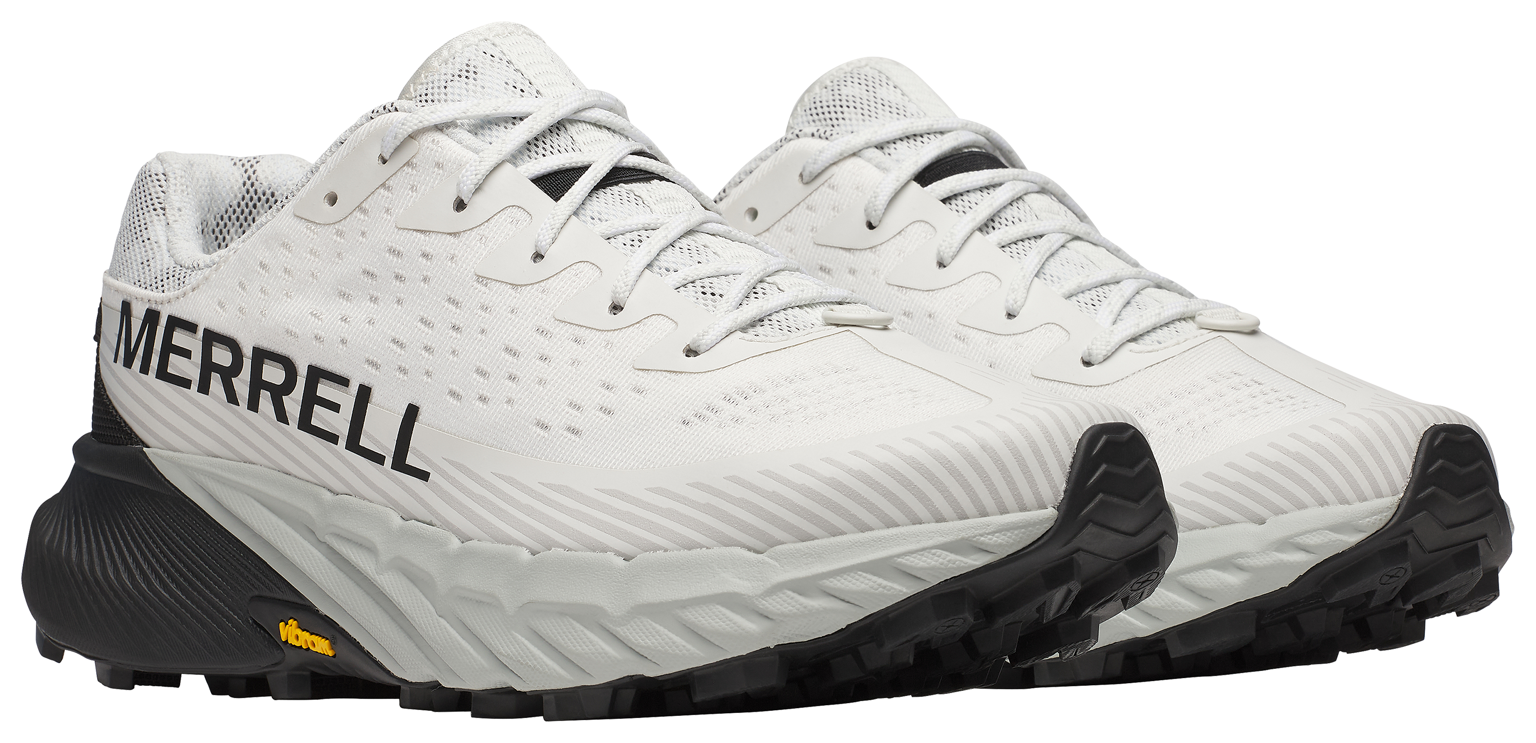 Image of Merrell Agility Peak 5 Trail Running Shoes for Men - Ash/Black - 8M