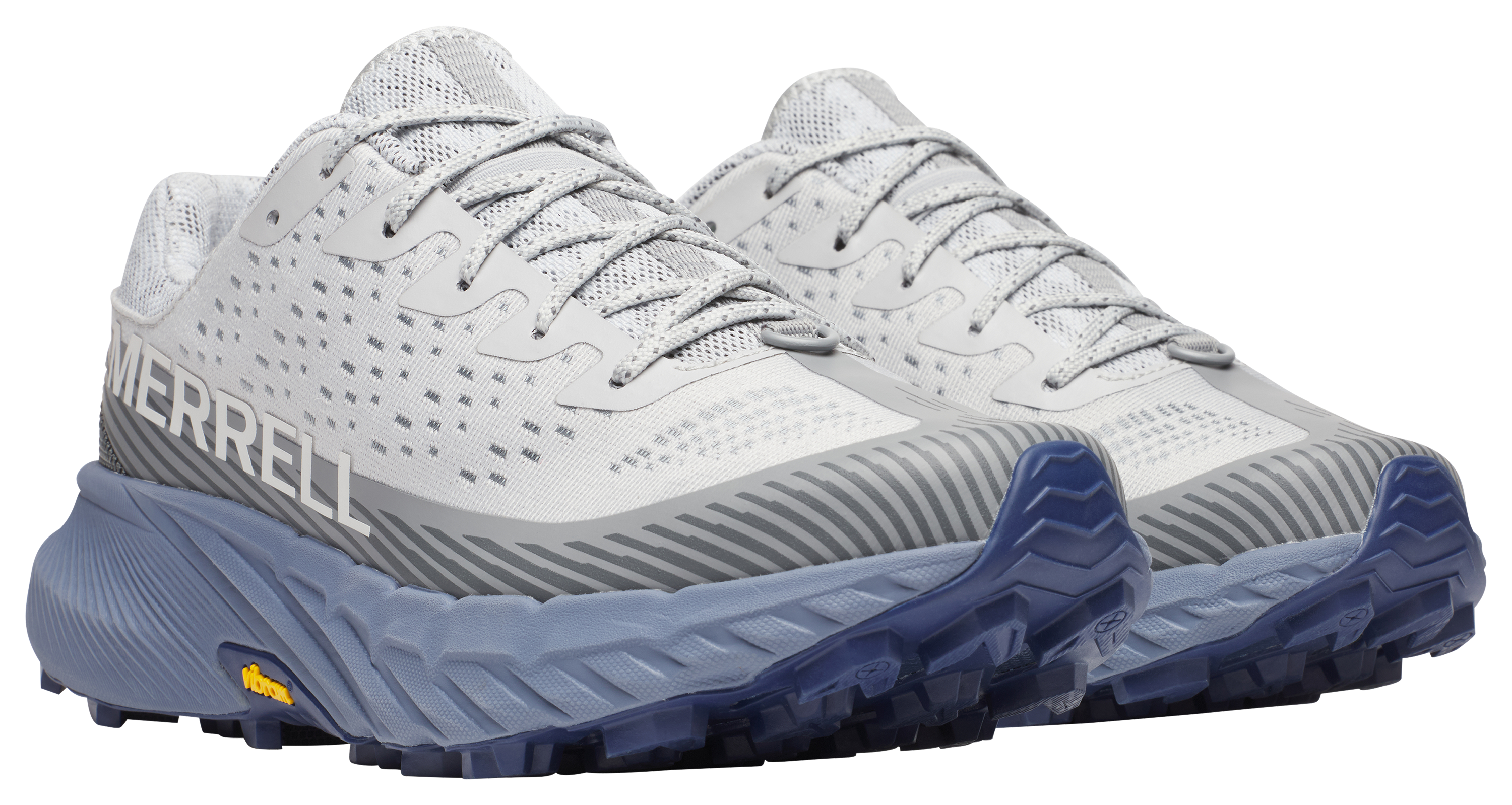 Image of Merrell Agility Peak 5 Trail Running Shoes for Men - Pigeon/Indigo