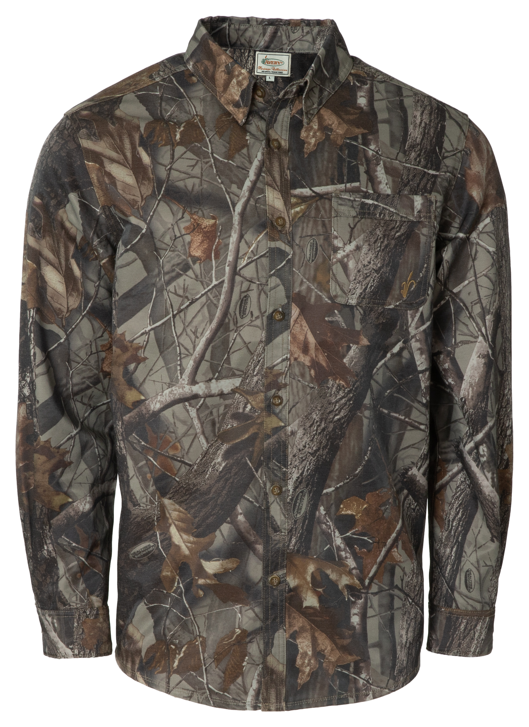 Image of Avery Heritage Collection Chamois Long-Sleeve Button-Down Shirt