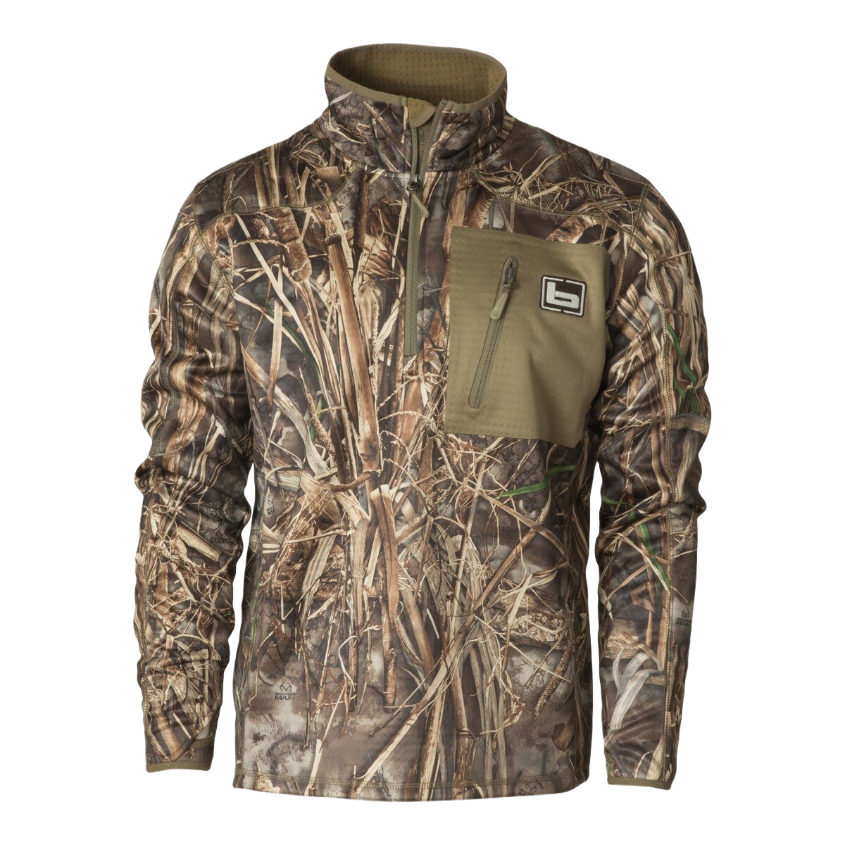Image of Banded Quarter Zip Mid Layer Fleece Pullover - Max7 - L