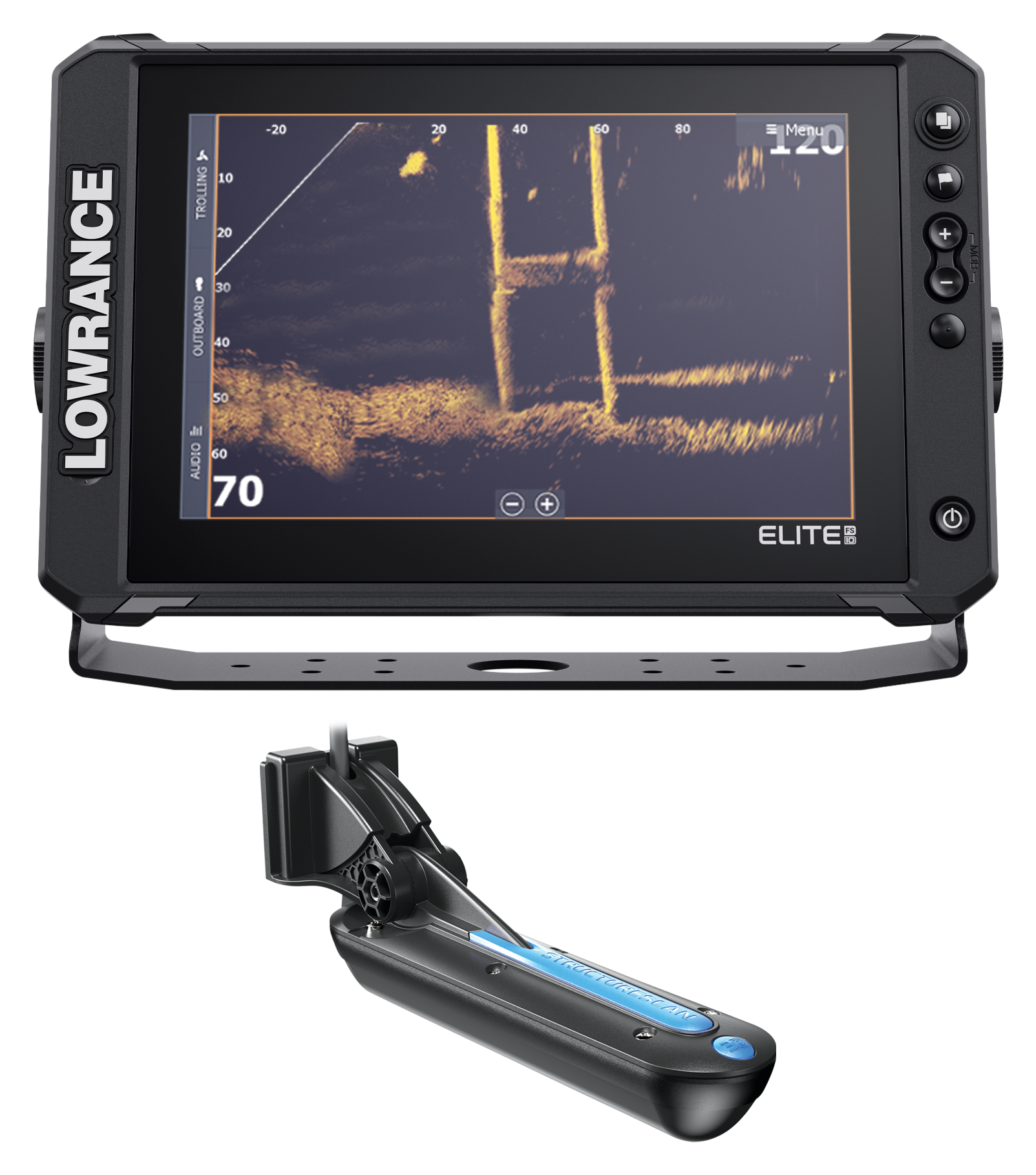 Lowrance Elite FS 10 Fish Finder/Chartplotter with TotalScan Transducer