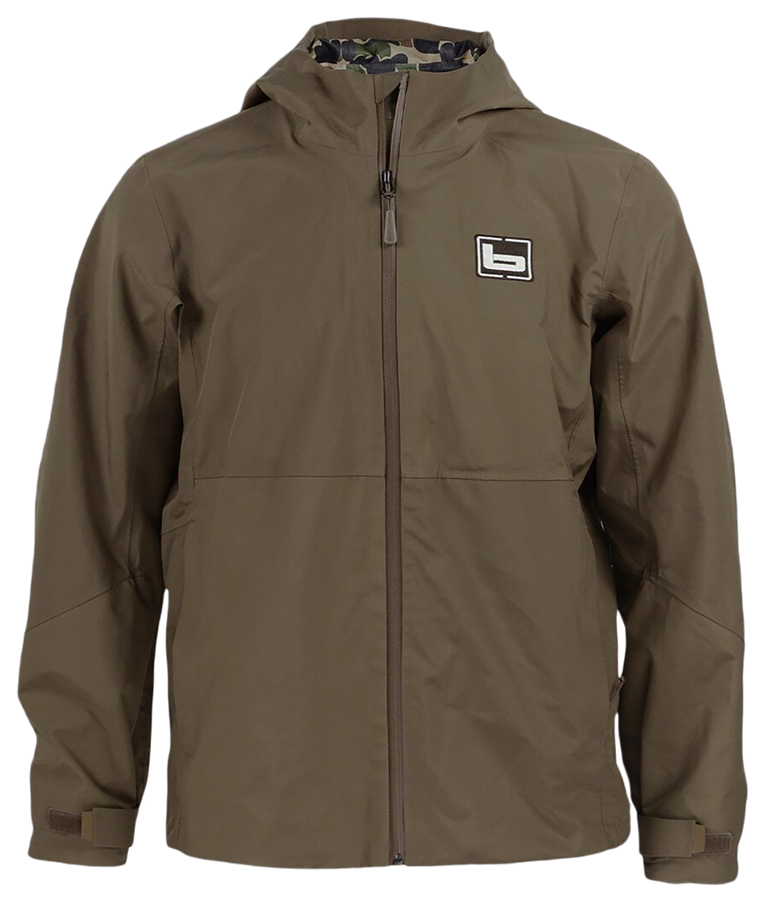 Image of Banded FeatherLite Rain Shell - Marsh Brown