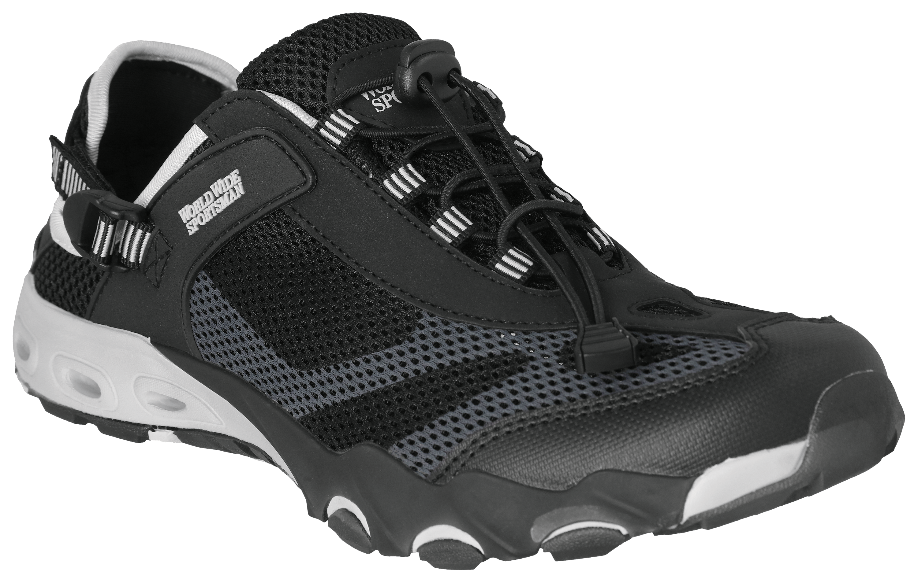 Image of World Wide Sportsman Ridgeway Water Shoes - Black/Grey - 9M