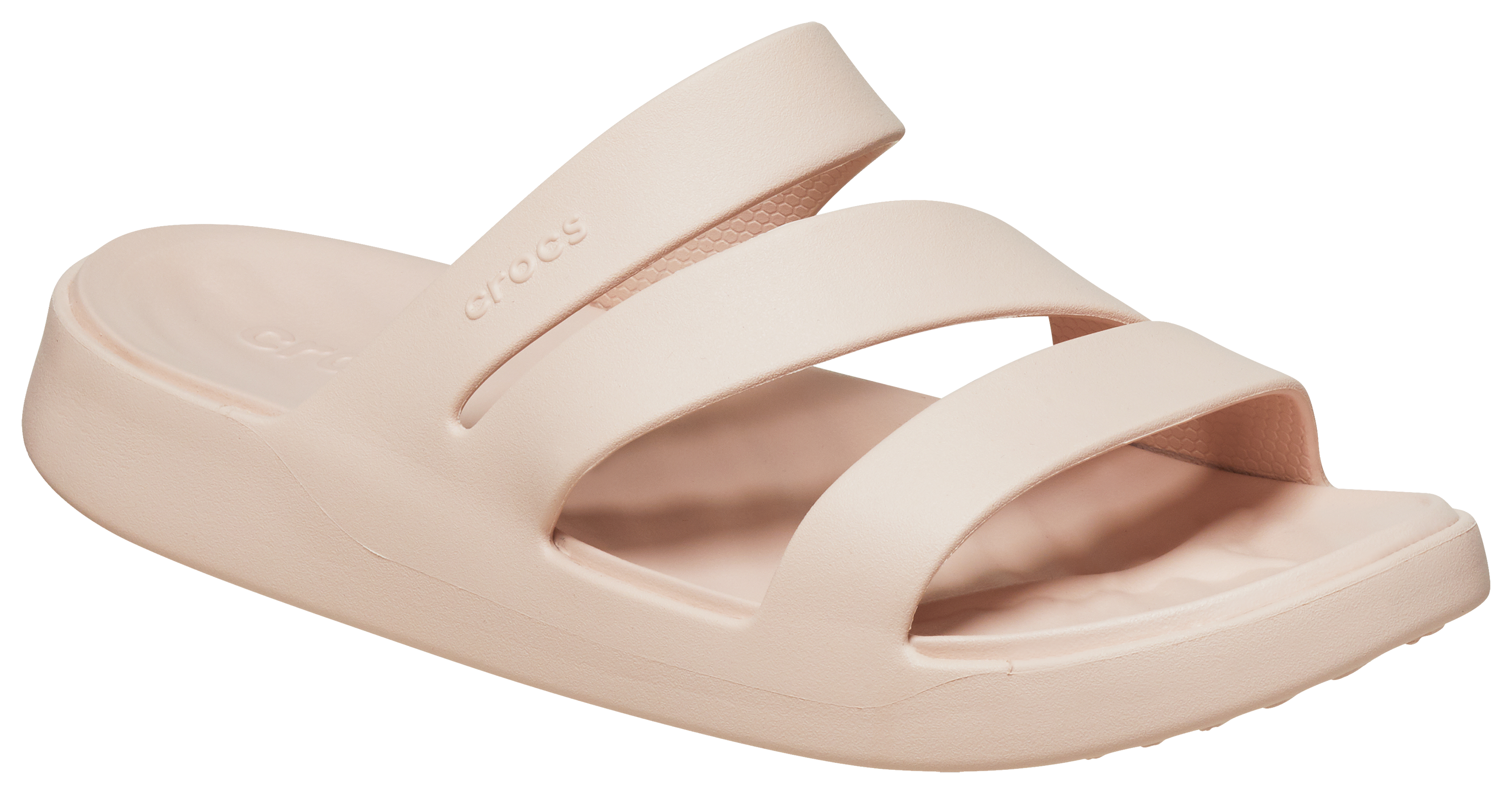 Image of Crocs Getaway Strappy Sandals for Women - Quartz