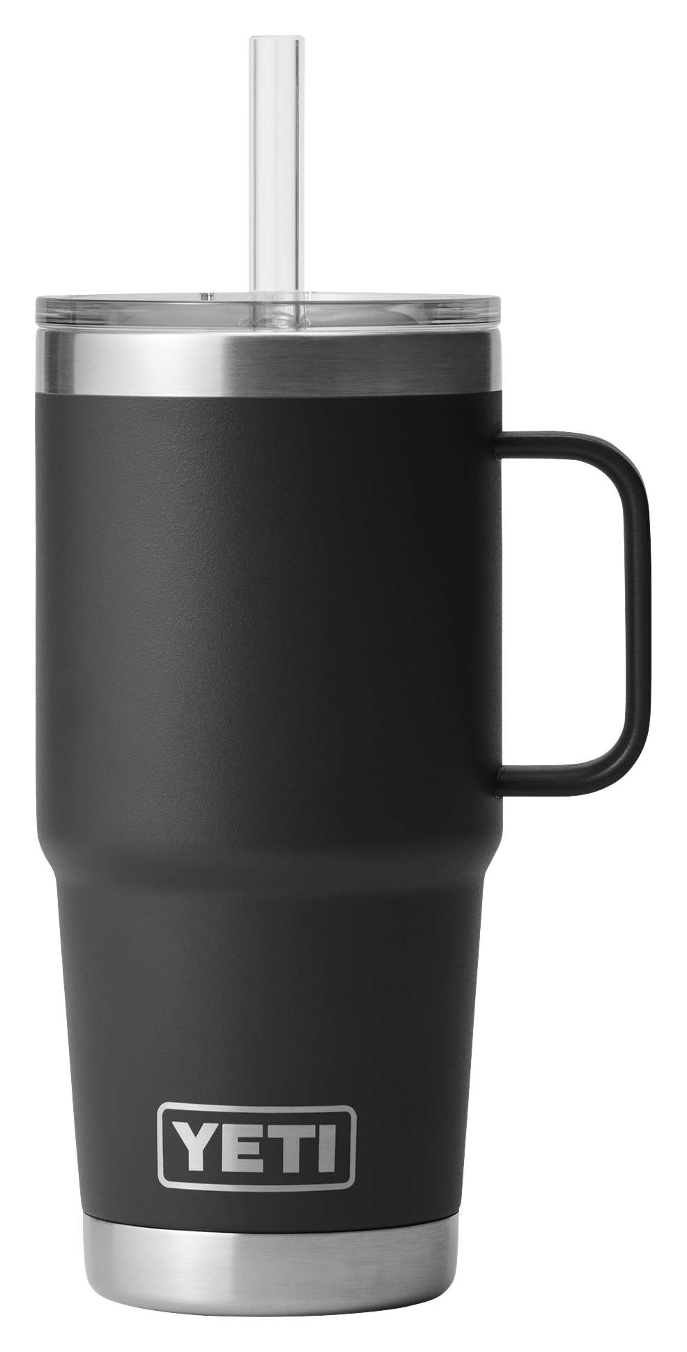 Image of YETI Rambler Mug with Straw Lid - Black - 25 oz.