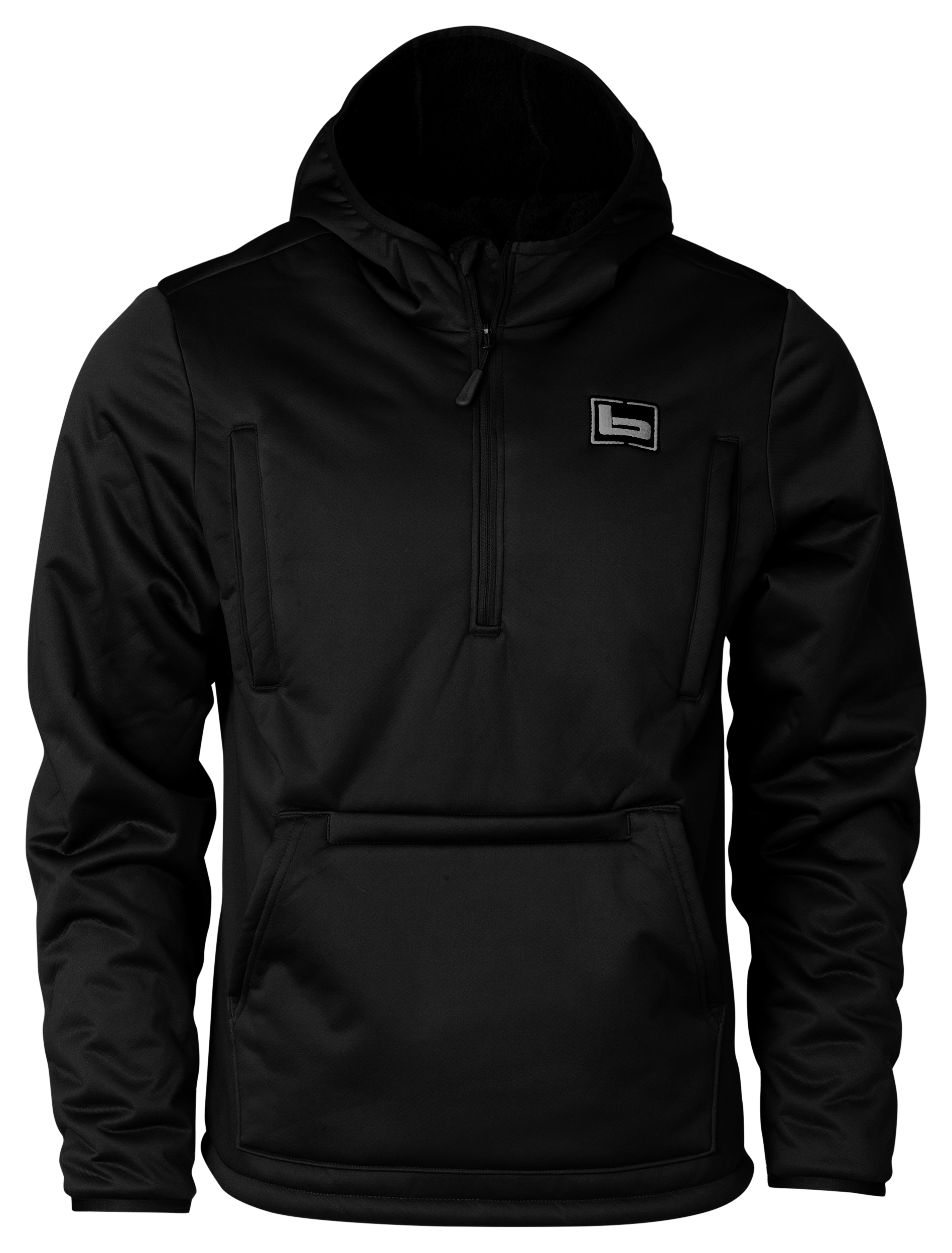 Image of Banded Fanatech Softshell Half-Zip Hoodie for Men - Black - L