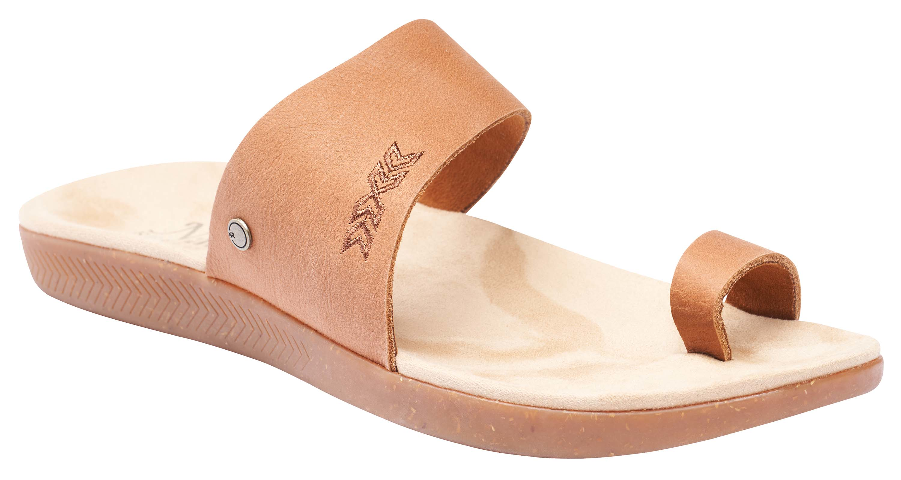 Image of Natural Reflections Dawn Toe-Ring Sandals - Cashew