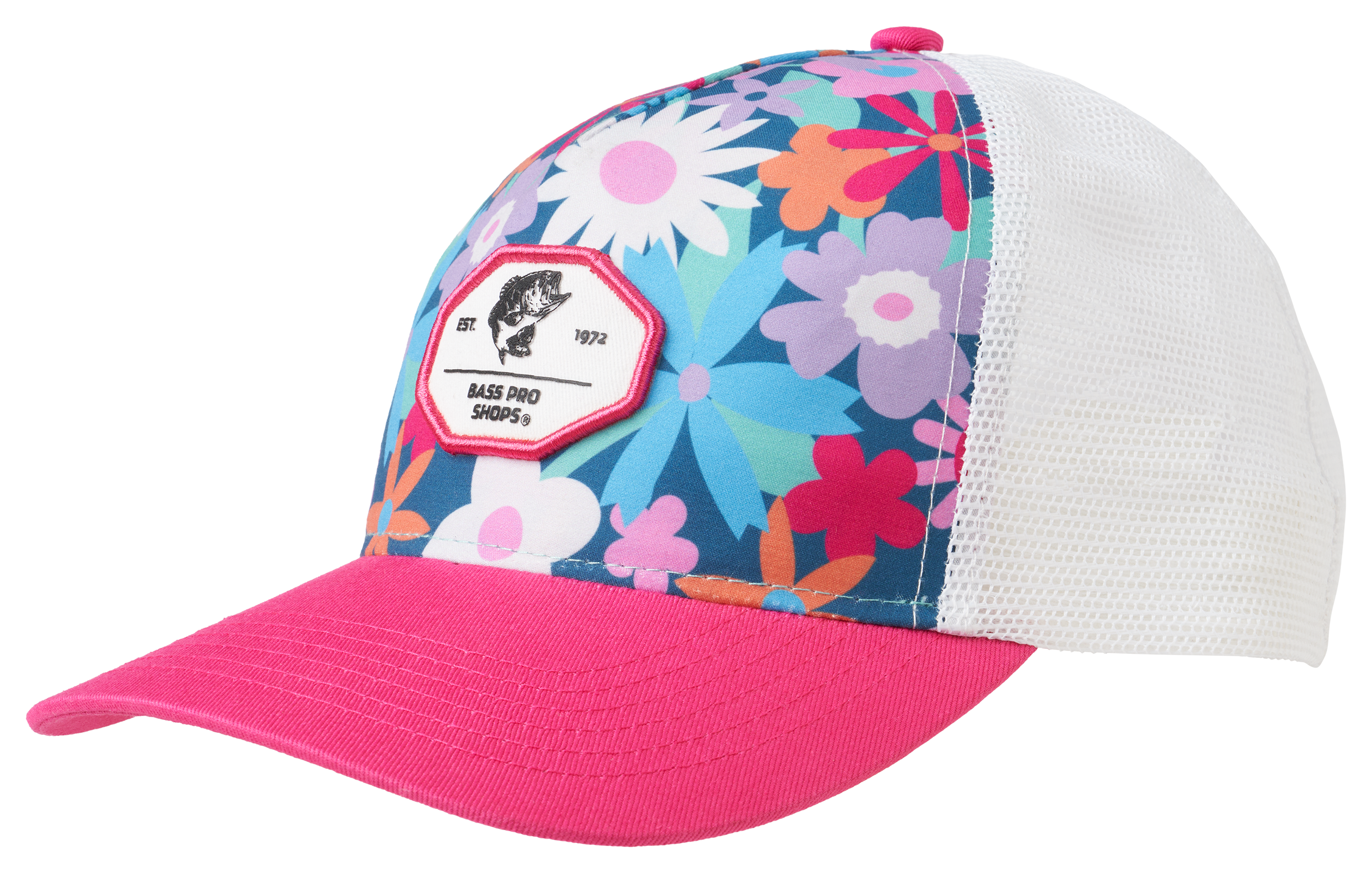 Image of Bass Pro Shops Performance Snapback Cap for Kids - Multi Floral