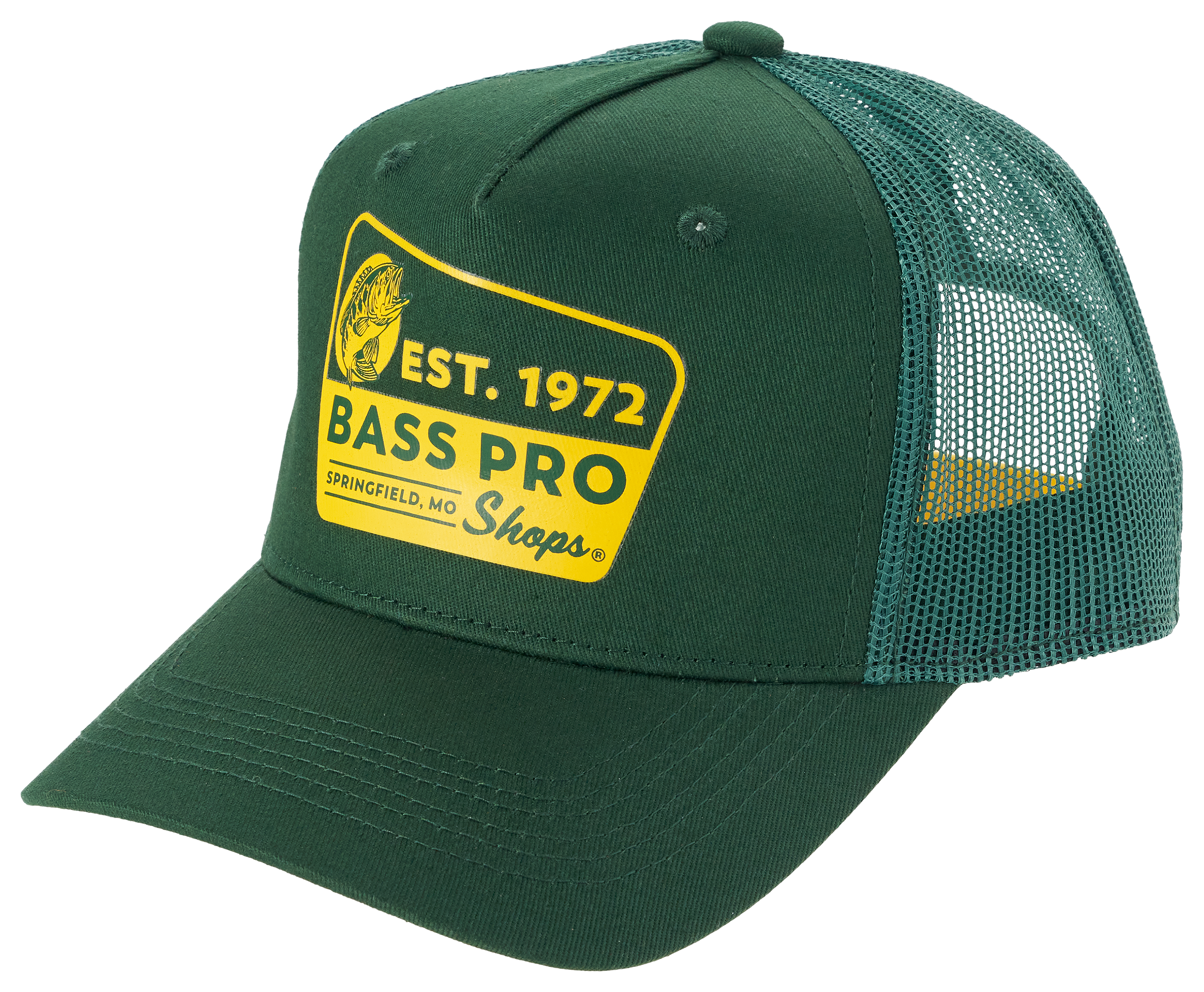 Image of Bass Pro Shops Vintage Sign Trucker Cap for Kids - Green