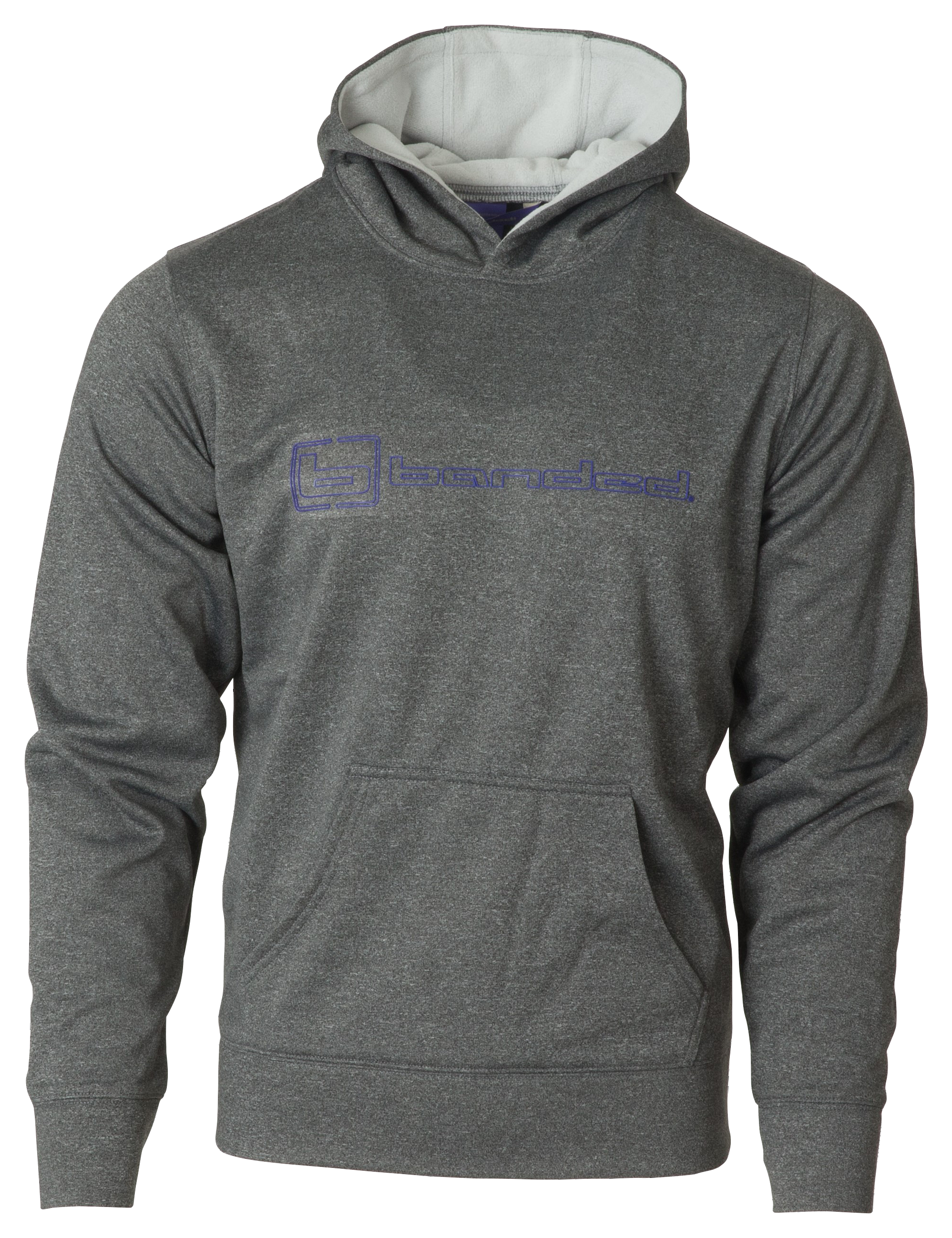 Image of Banded Tec Fleece Pullover Hoodie - Gray - 2XL