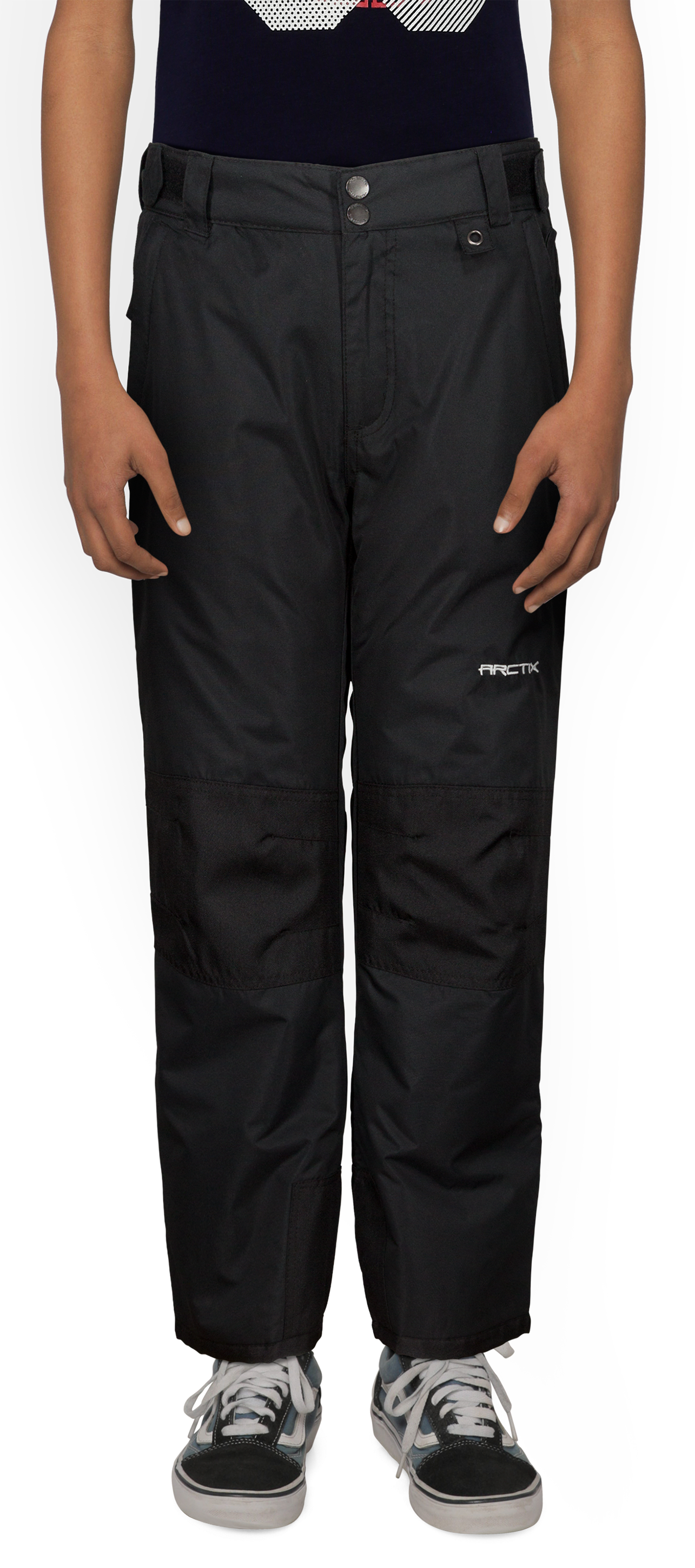 Arctix Kids Snow Pants with Reinforced Knees and Seat Medium Black