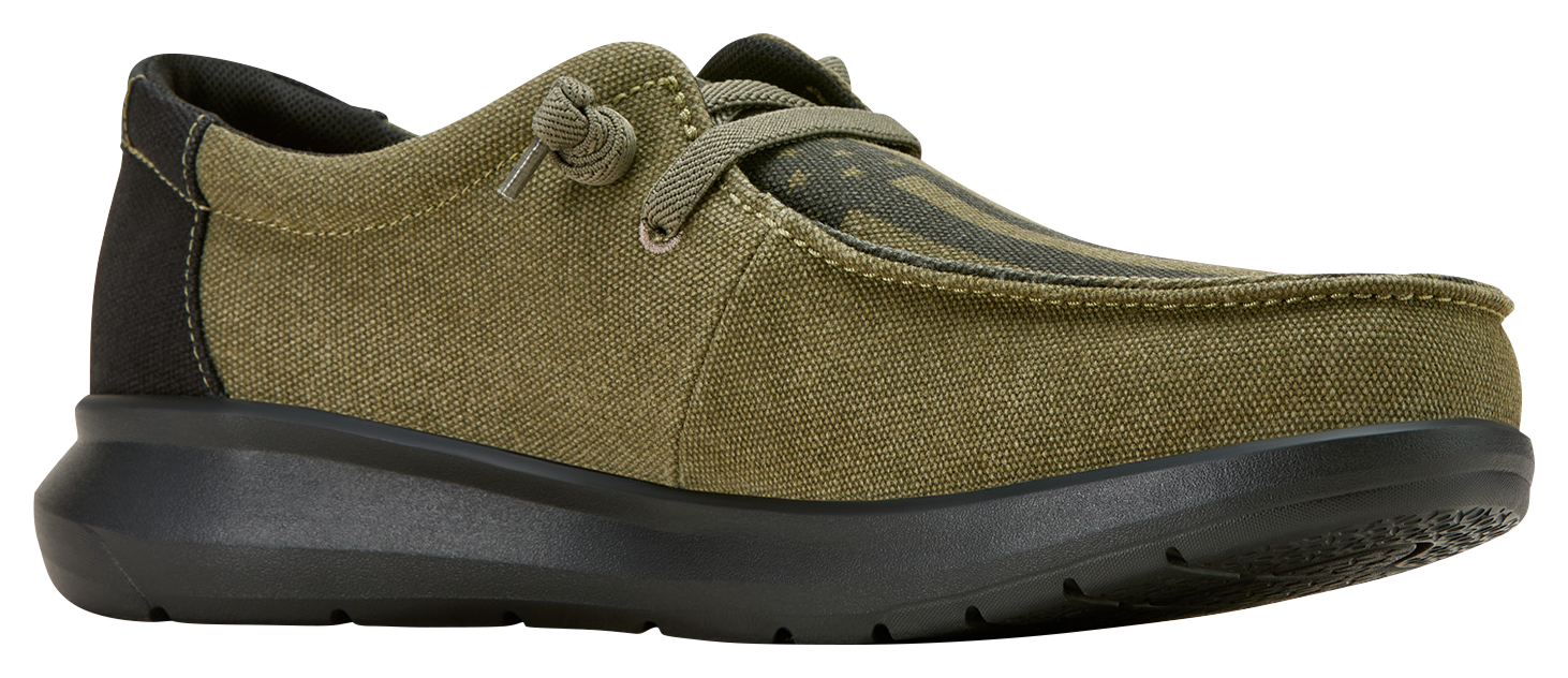 Image of Ariat Hilo Slip-On Shoes for Men - Dusted Olive