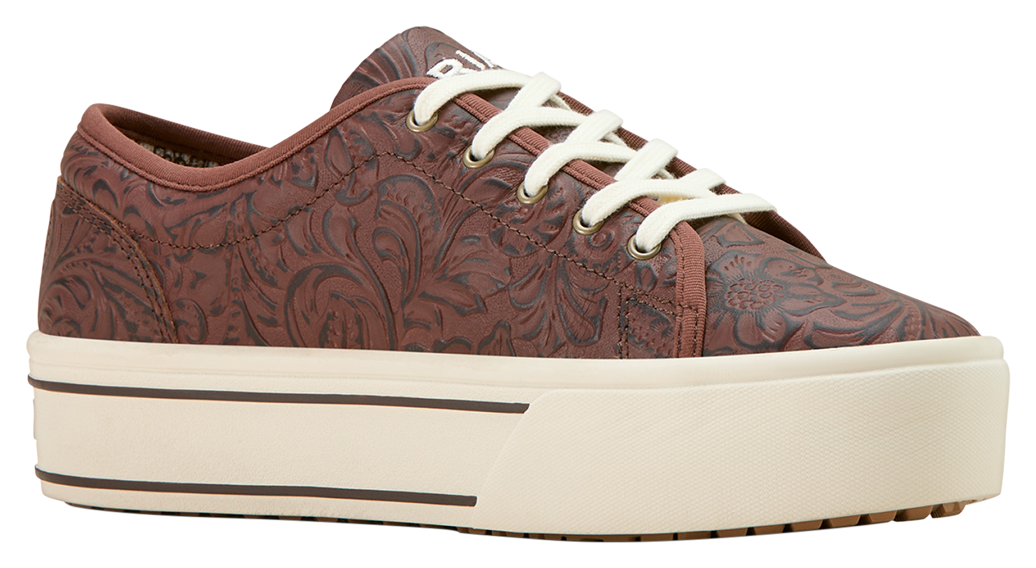 Image of Ariat Skylar Sneakers for Ladies - Brown Floral Emboss