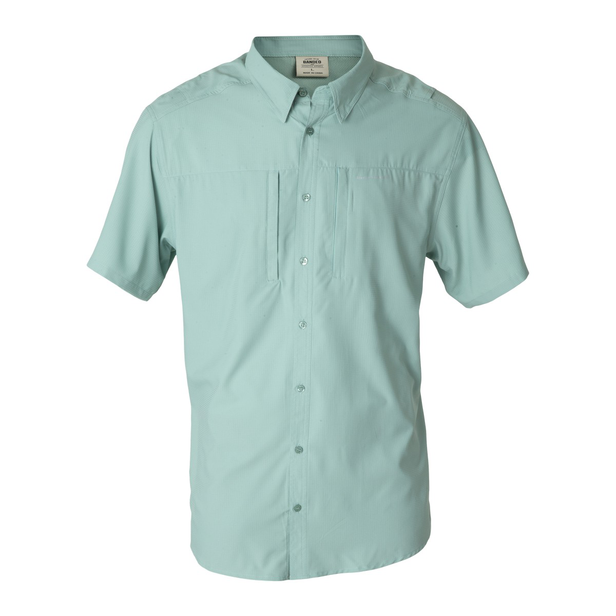 Image of Banded Catalyst Short Sleeve Fishing Shirt - Light Green - L