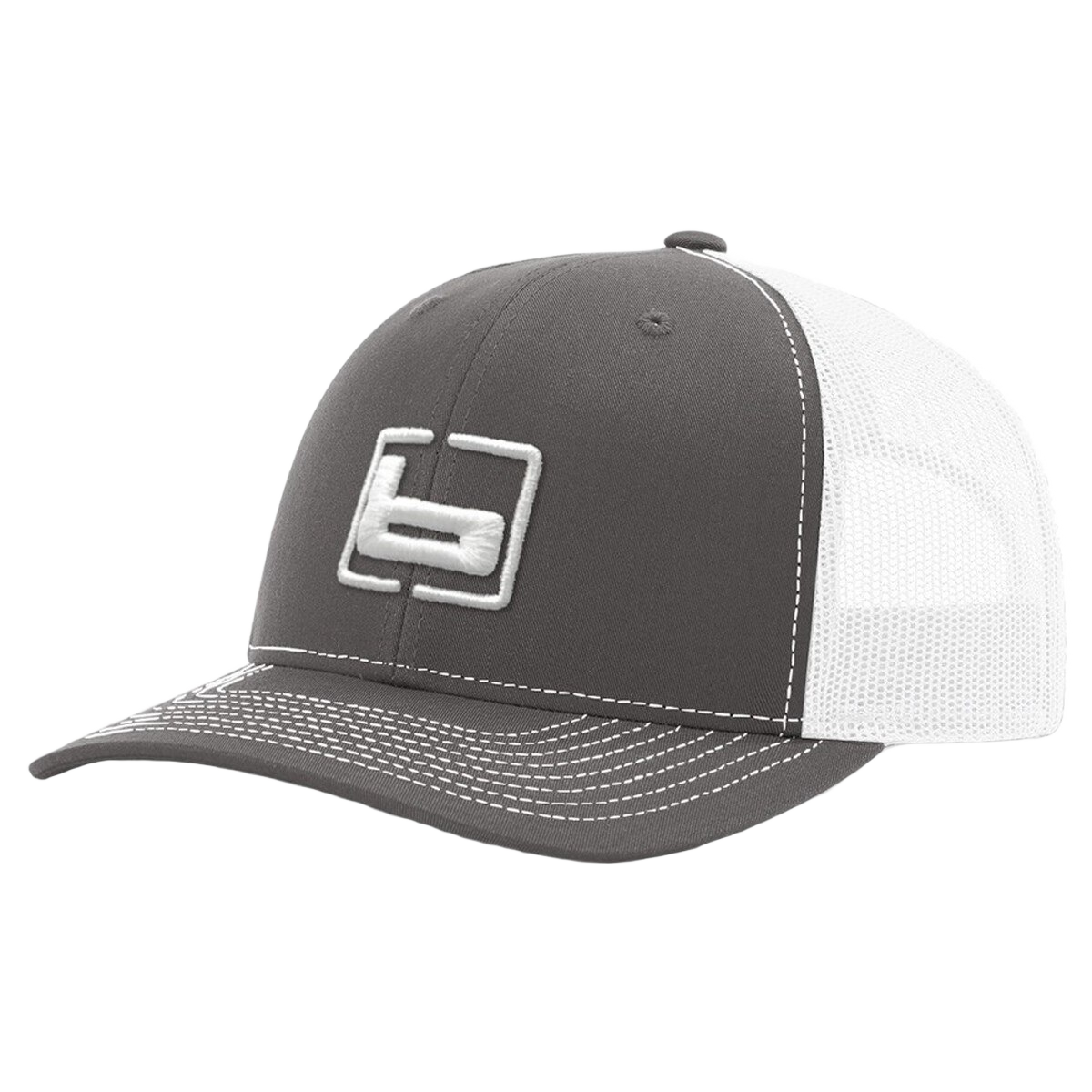 Image of Banded Trucker Cap - Charcoal/White