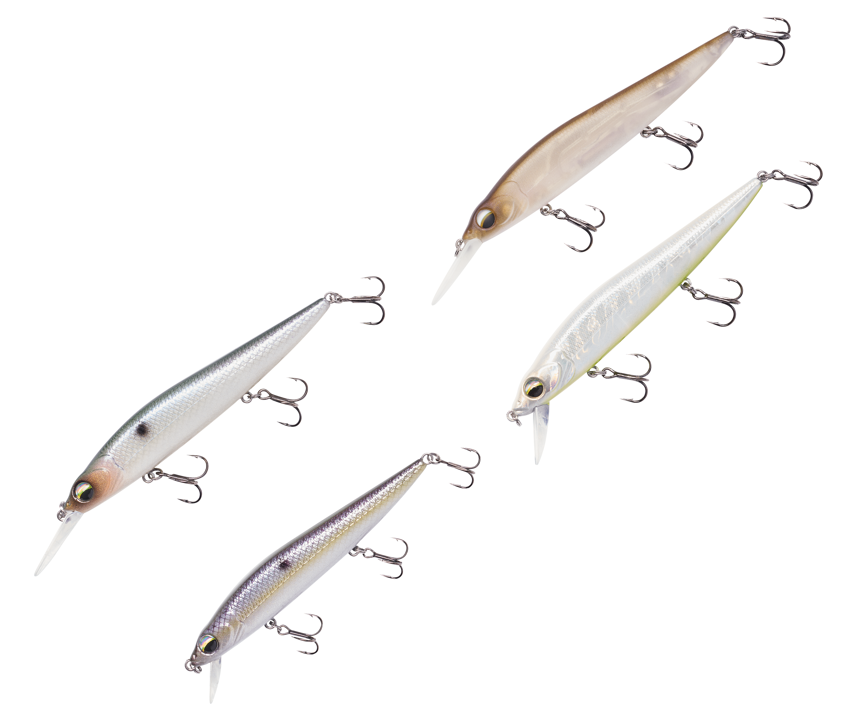 Image of Bass Pro Shops XPS 4-Piece Staredown Suspending Jerkbait Kit