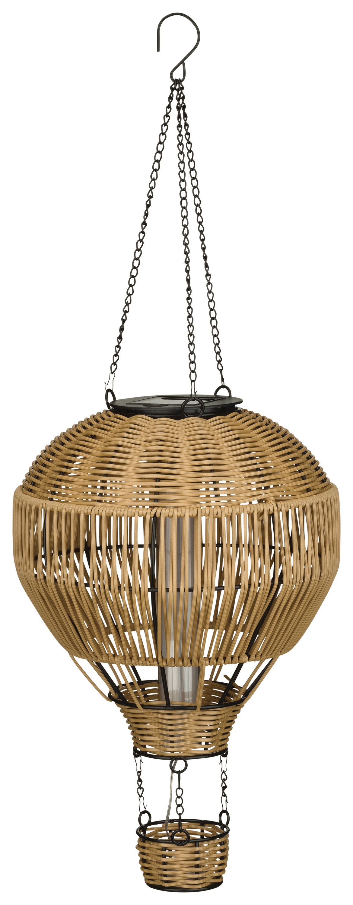 Image of Regal Art & Gift Wicker Hot Air Balloon Solar Lantern