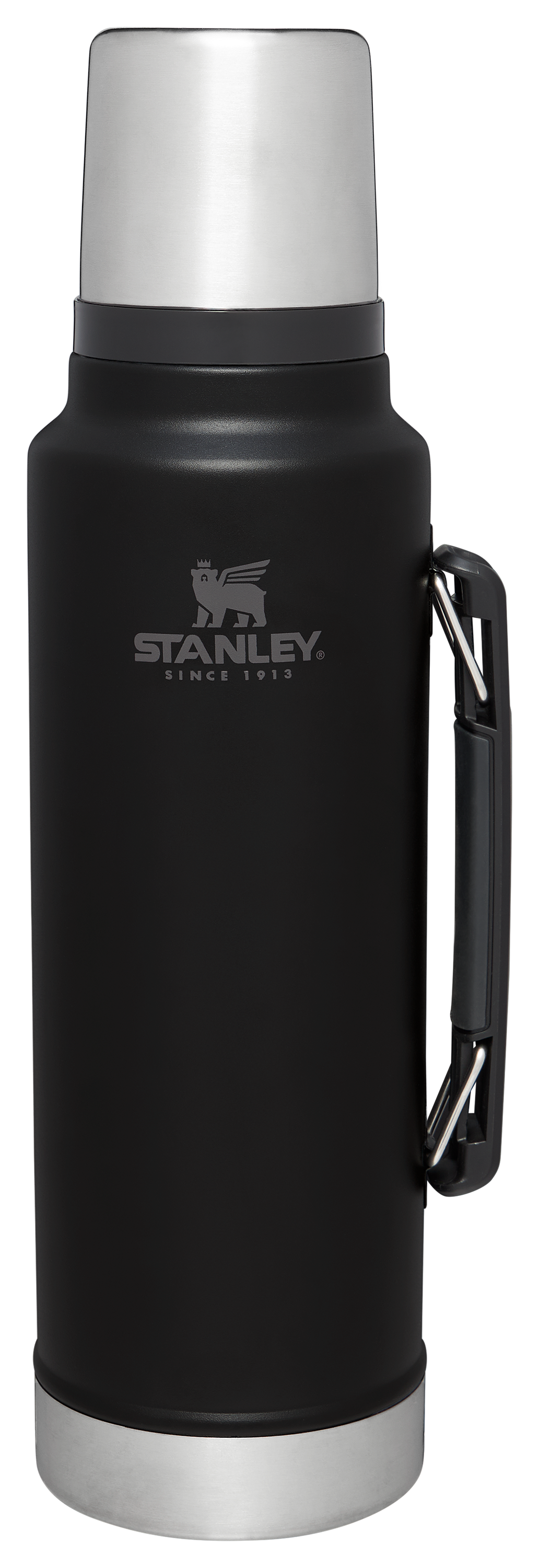 Image of Stanley Classic Legendary Bottle with Collapsible Handle - Black 2.0