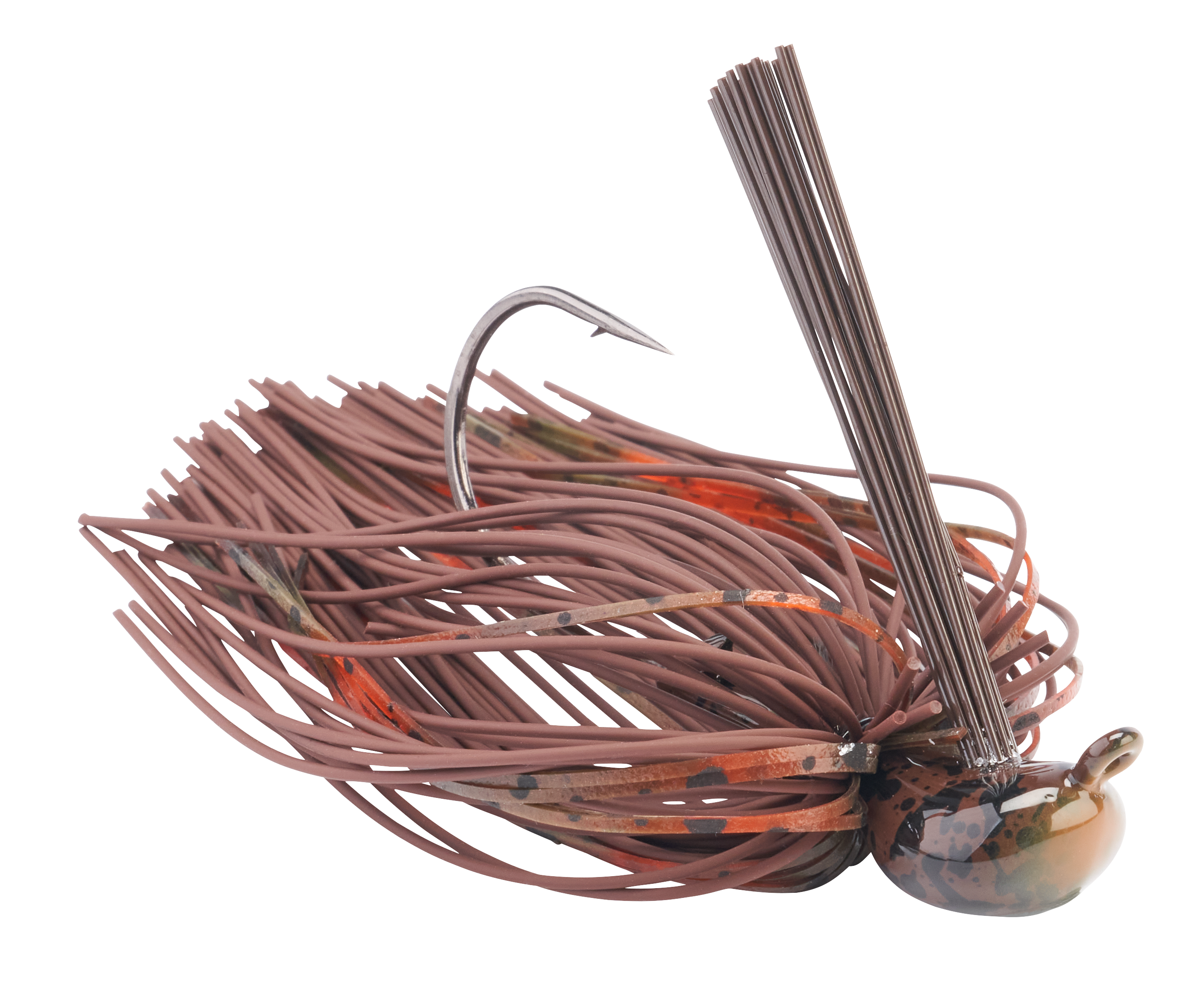 Greenfish Tackle Little Rubber Jig - Brown Craw - 1/2 oz
