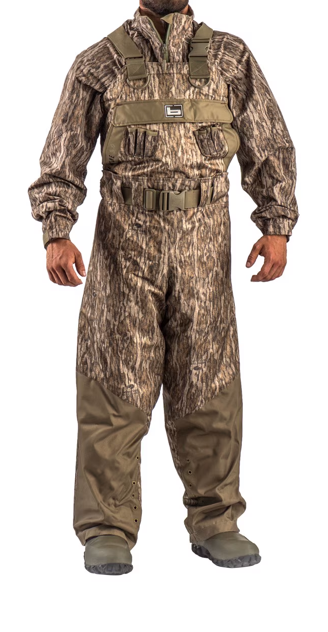 Image of Banded RedZone 3.0 Breathable Insulated Chest Wader - Mossy Oak Bottomland - 14 - Slim