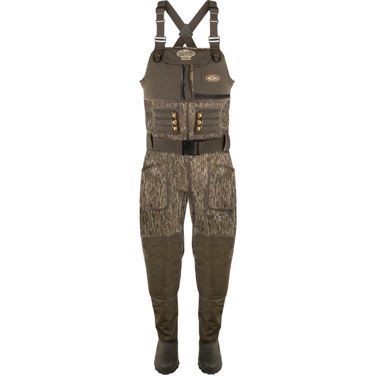 Image of Drake 3.0 Buckshot Eqwader 1600G Neoprene Wader - Mossy Oak Bottomland